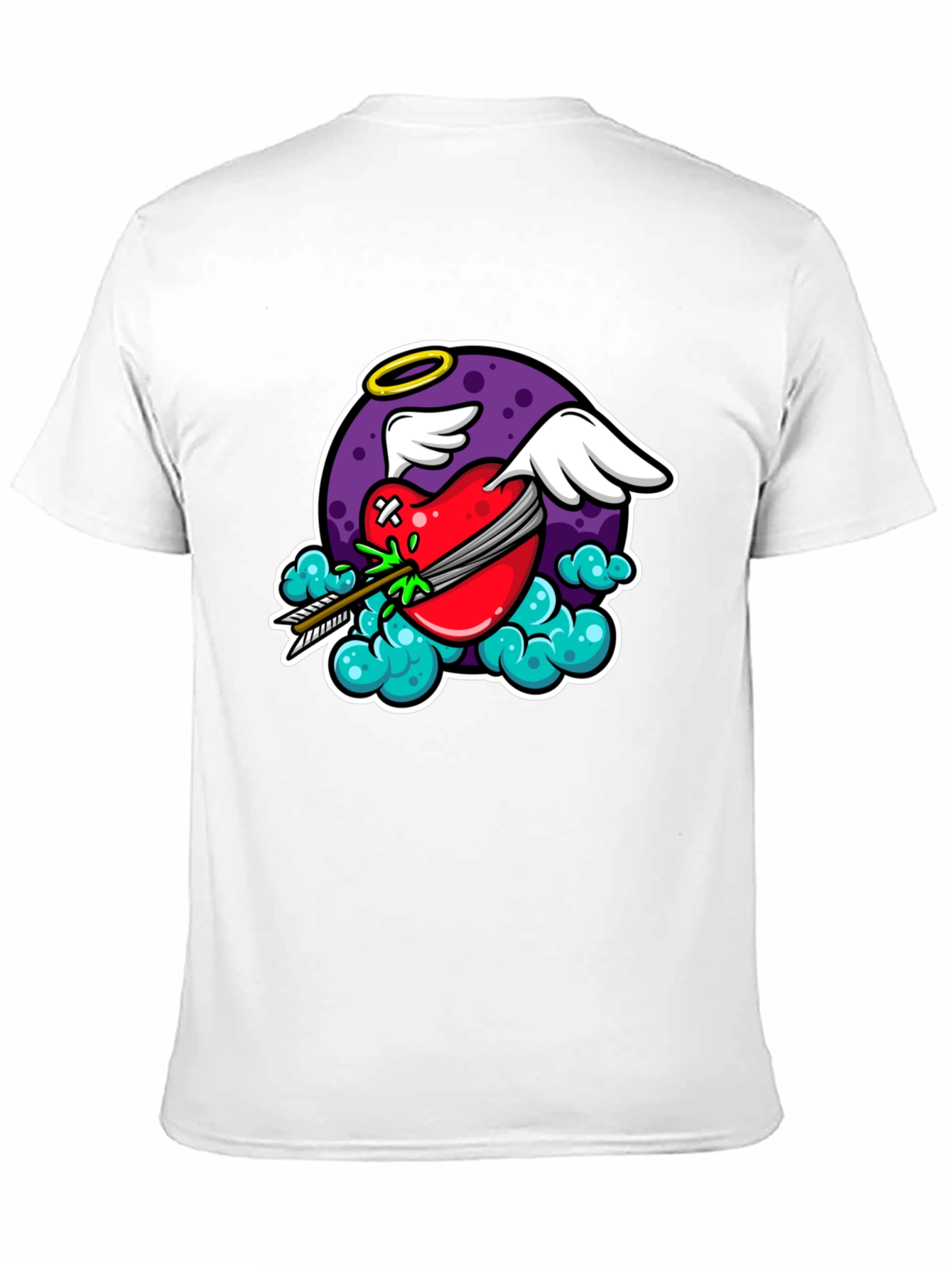 Cupids Arrow Black Graphic T-Shirt