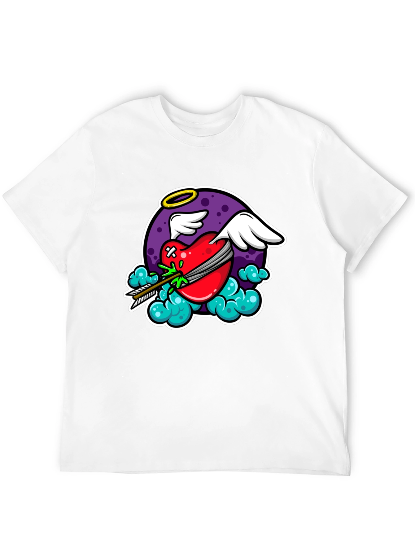 Cupids Arrow Black Graphic T-Shirt