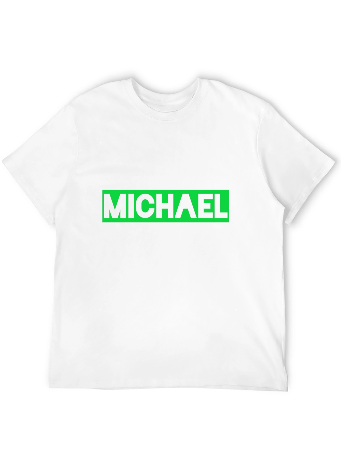 MICHAEL T-Shirt - Classic Green on Black Design