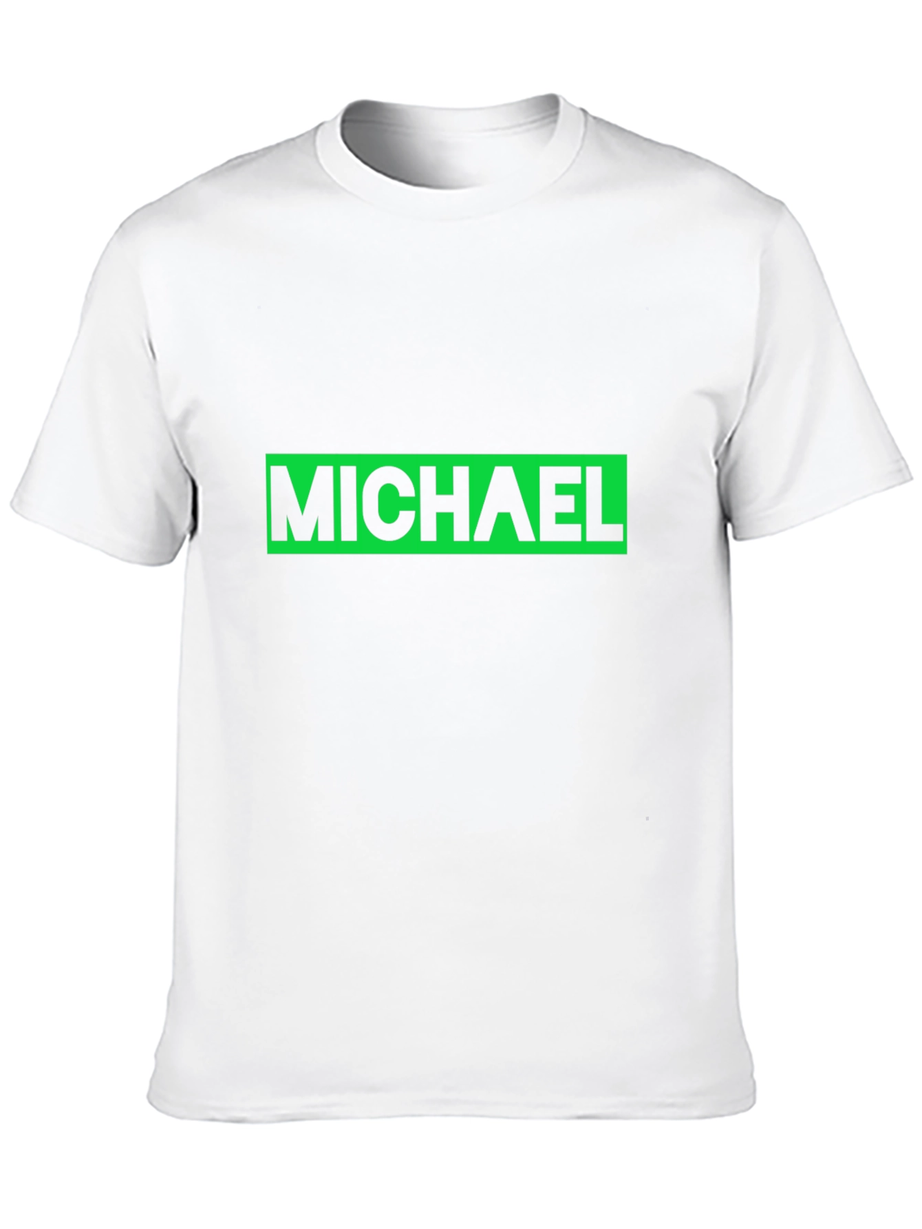 MICHAEL T-Shirt - Classic Green on Black Design