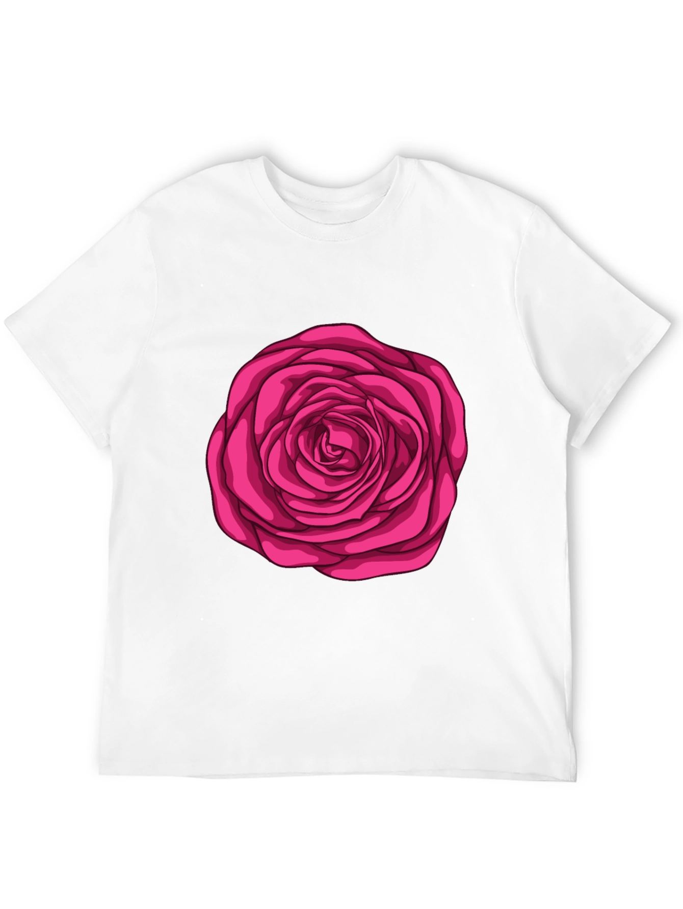 Rose Graphic Black T-Shirt
