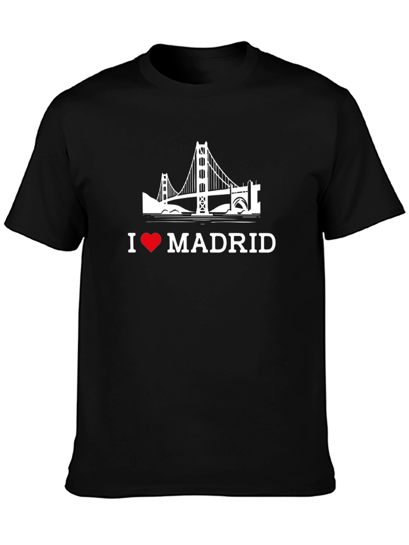 I Love Madrid Black T-Shirt