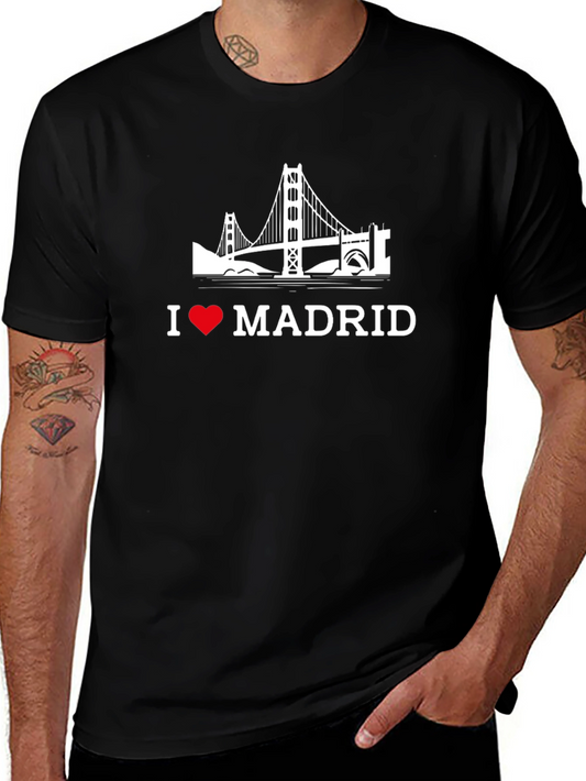 I Love Madrid Black T-Shirt