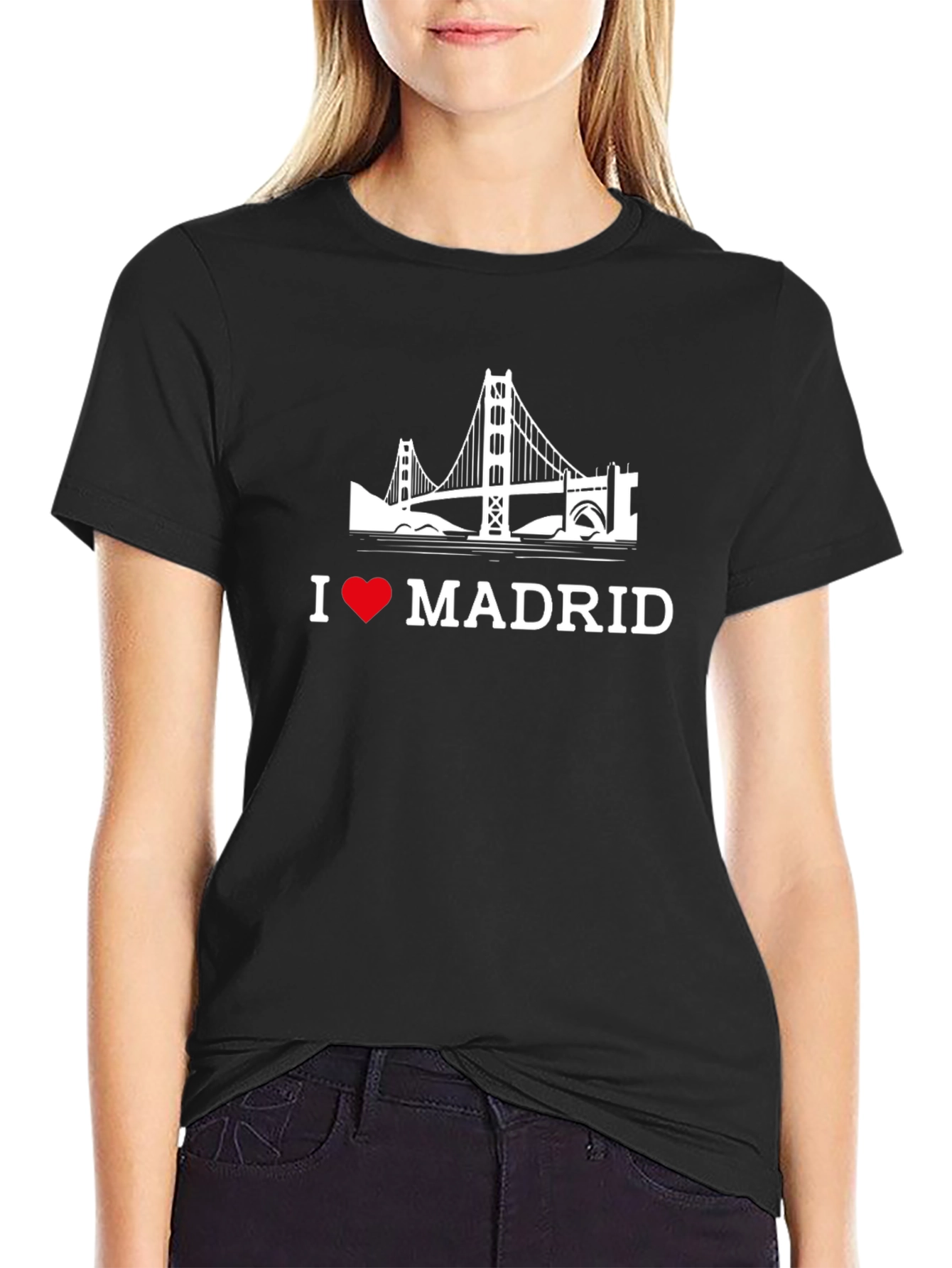 I Love Madrid Black T-Shirt