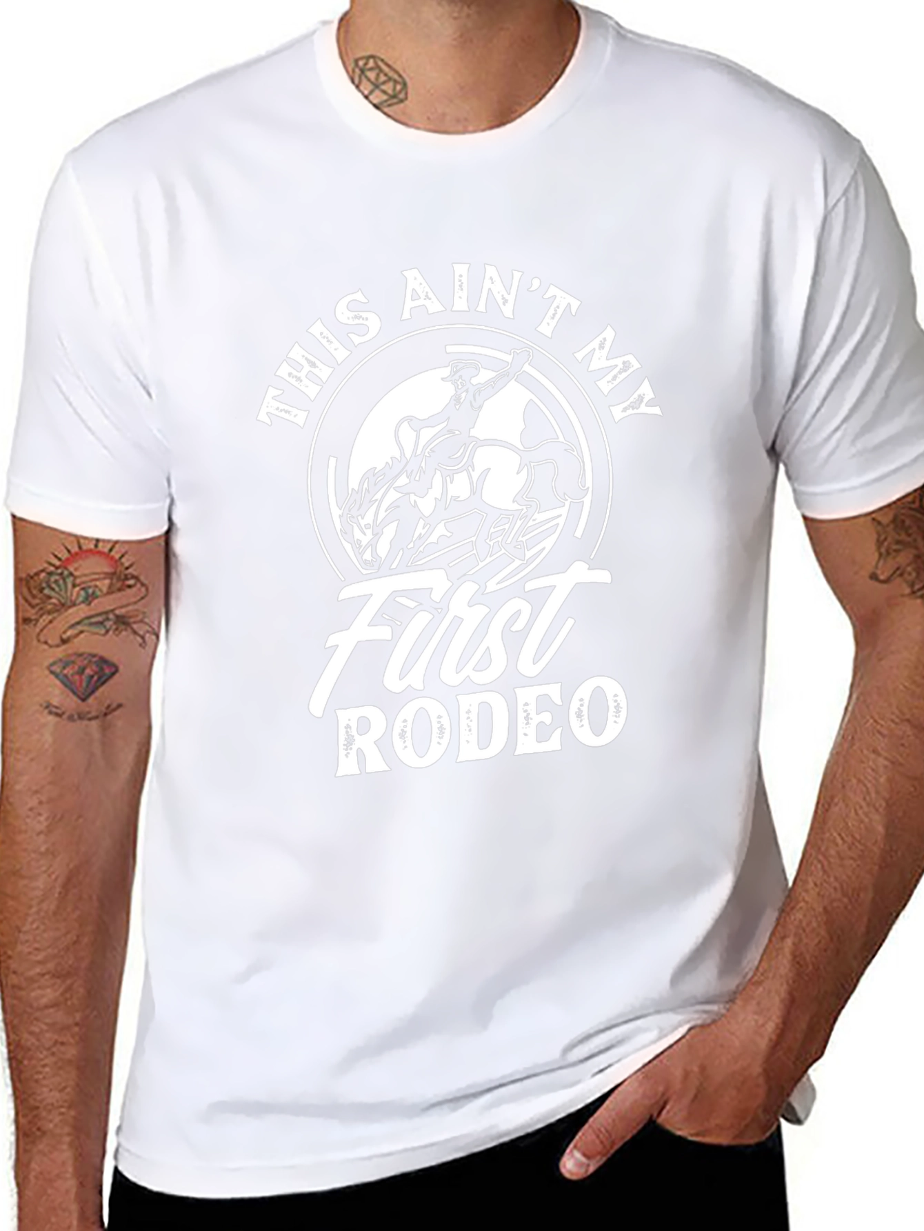 This Aint My First Rodeo Graphic T-Shirt - Black