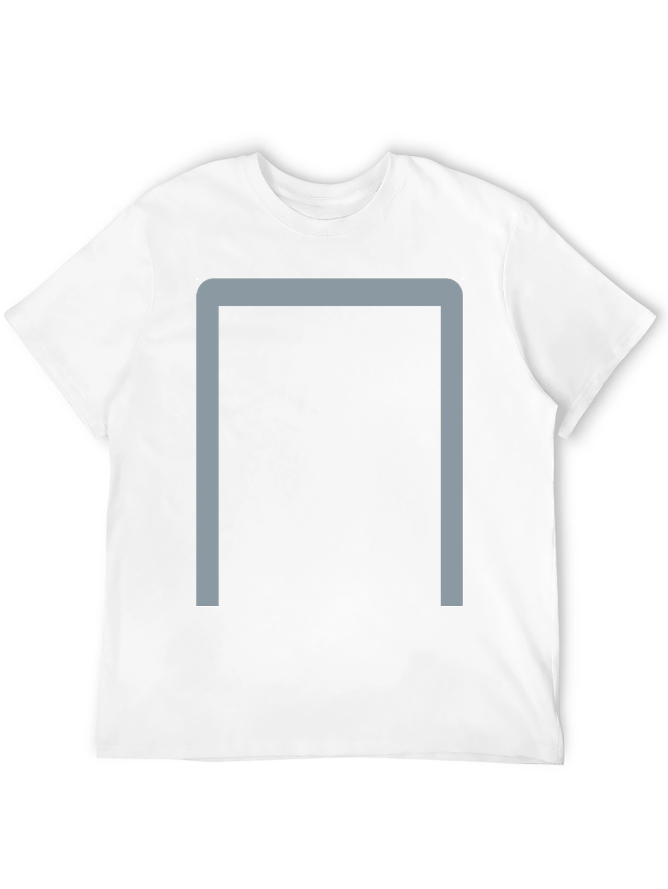 Minimalist Grey Frame Black Tee