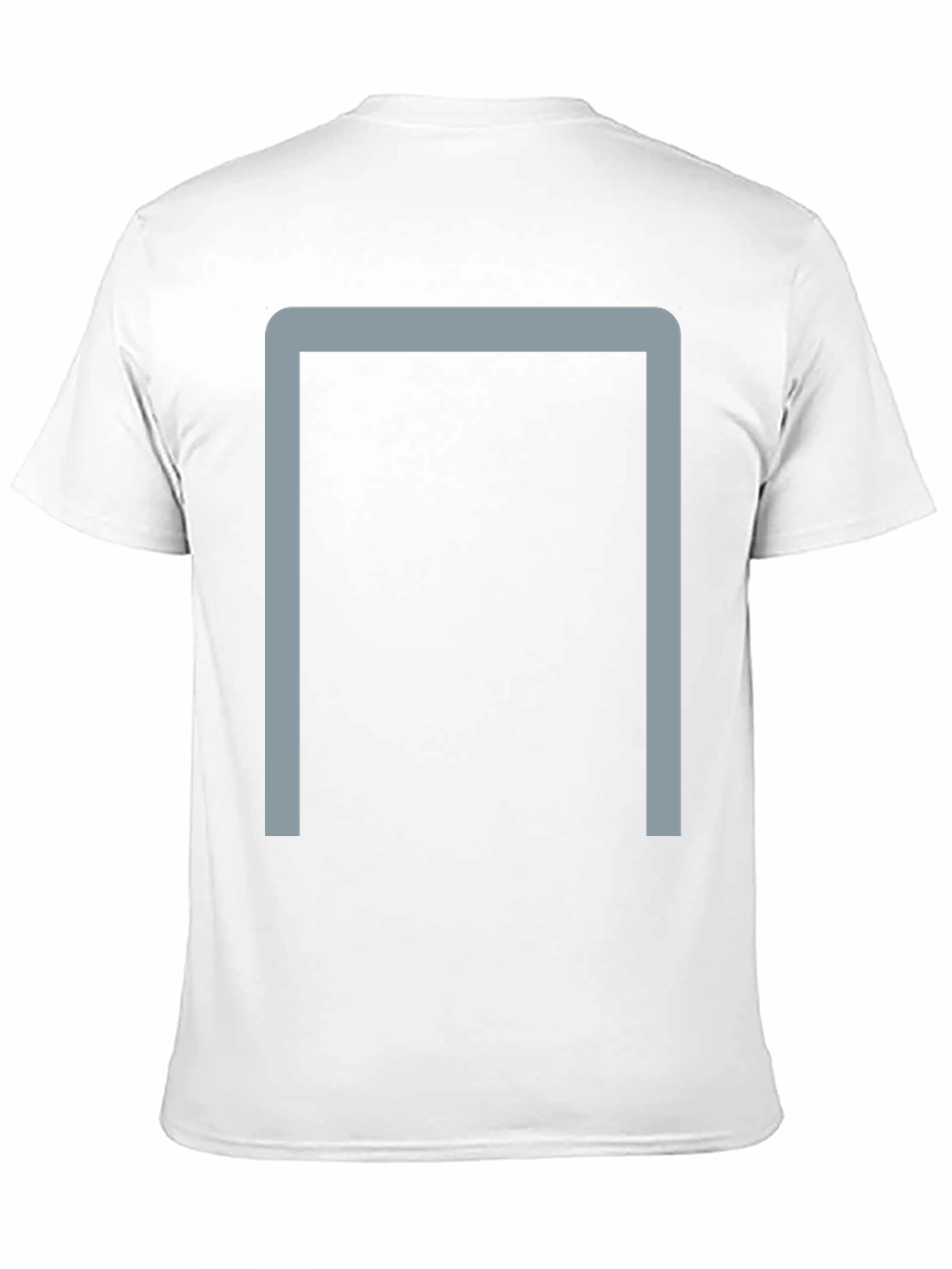 Minimalist Grey Frame Black Tee