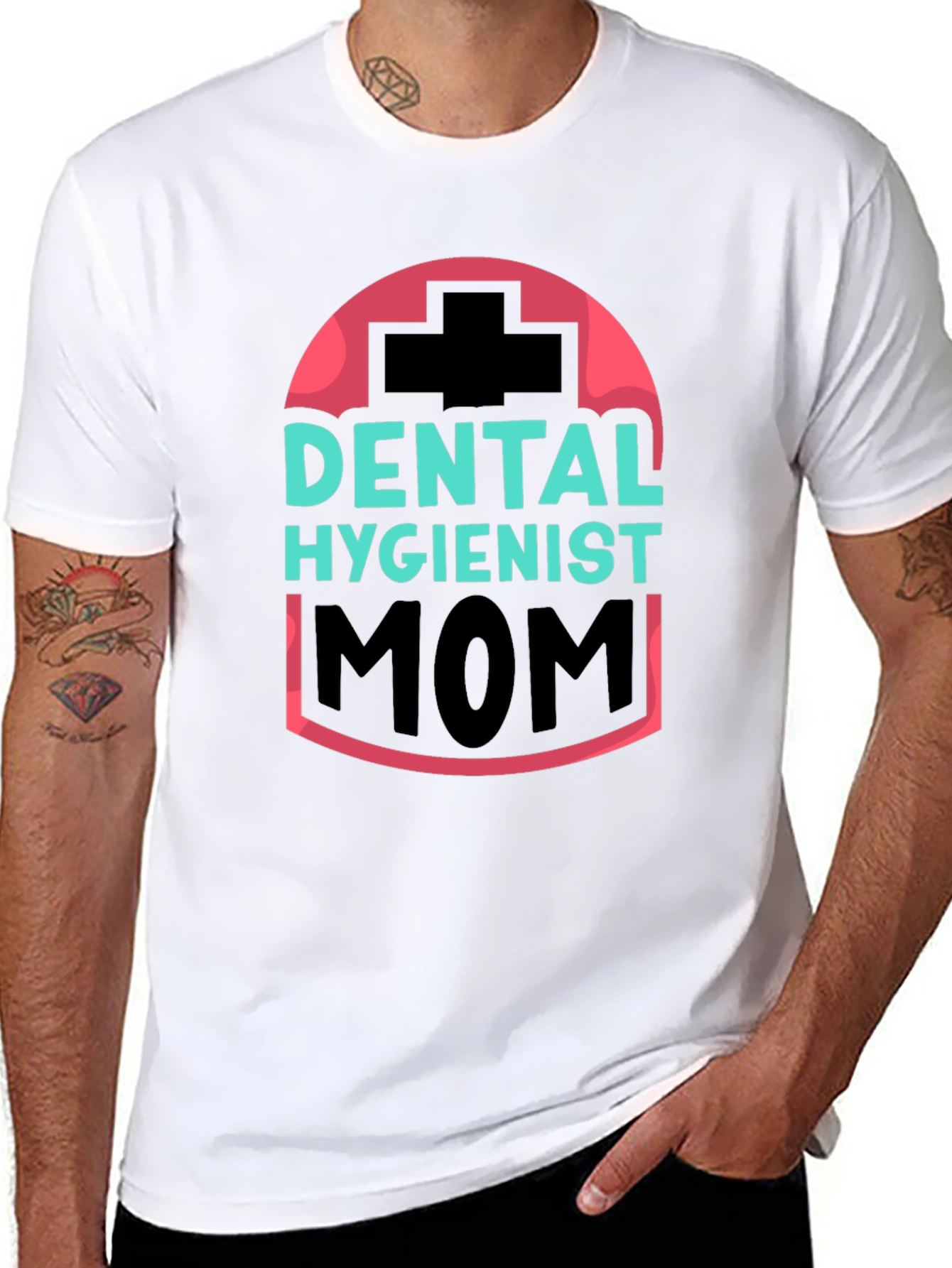 Dental Hygienist Mom T-Shirt - Black