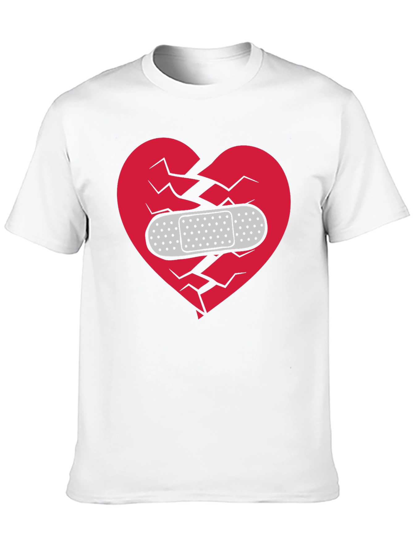 Broken Heart Healed T-Shirt - Mens Black Graphic Tee