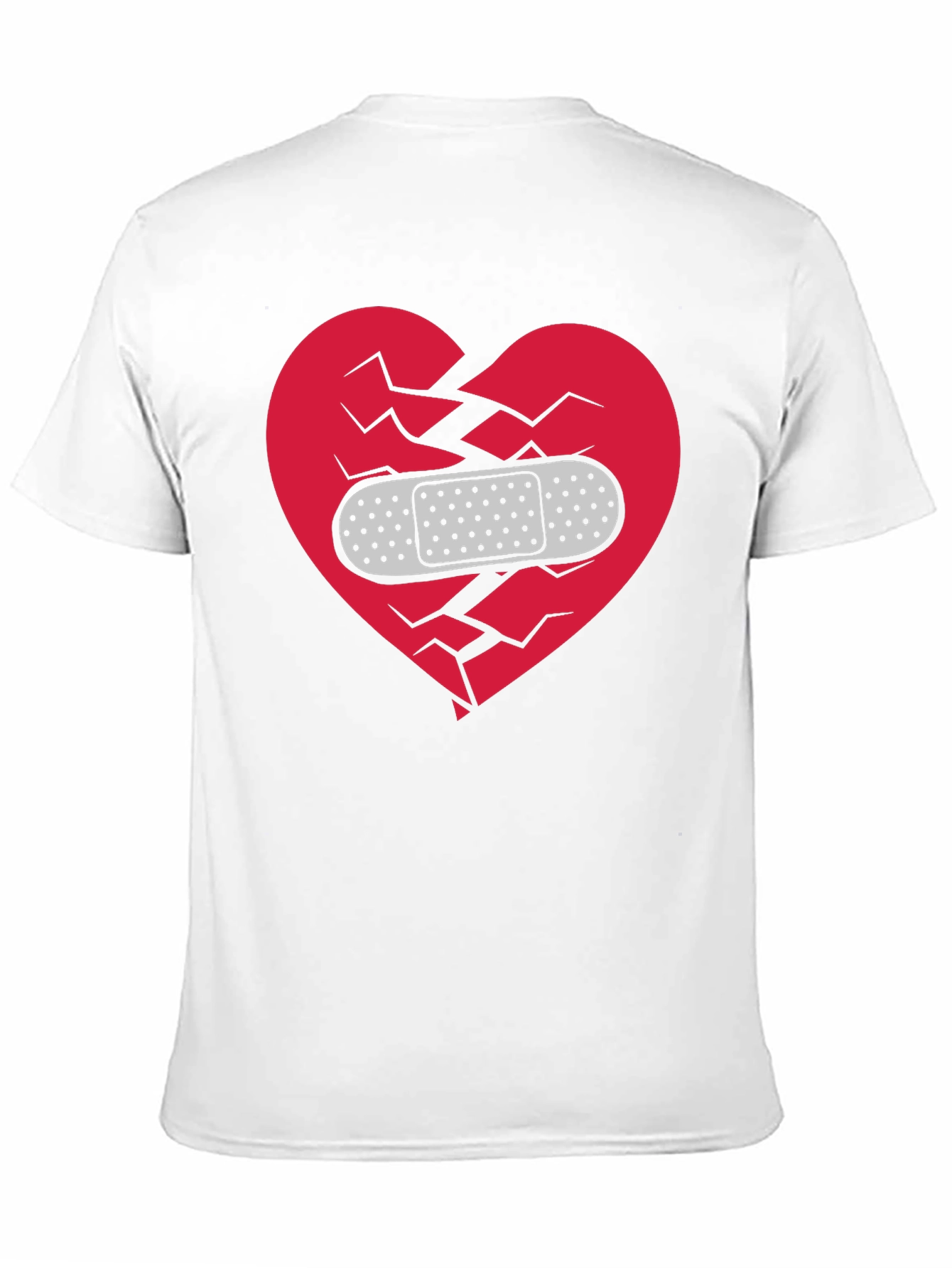 Broken Heart Healed T-Shirt - Mens Black Graphic Tee