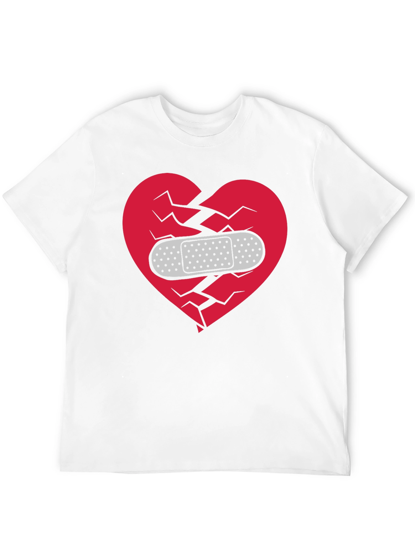 Broken Heart Healed T-Shirt - Mens Black Graphic Tee