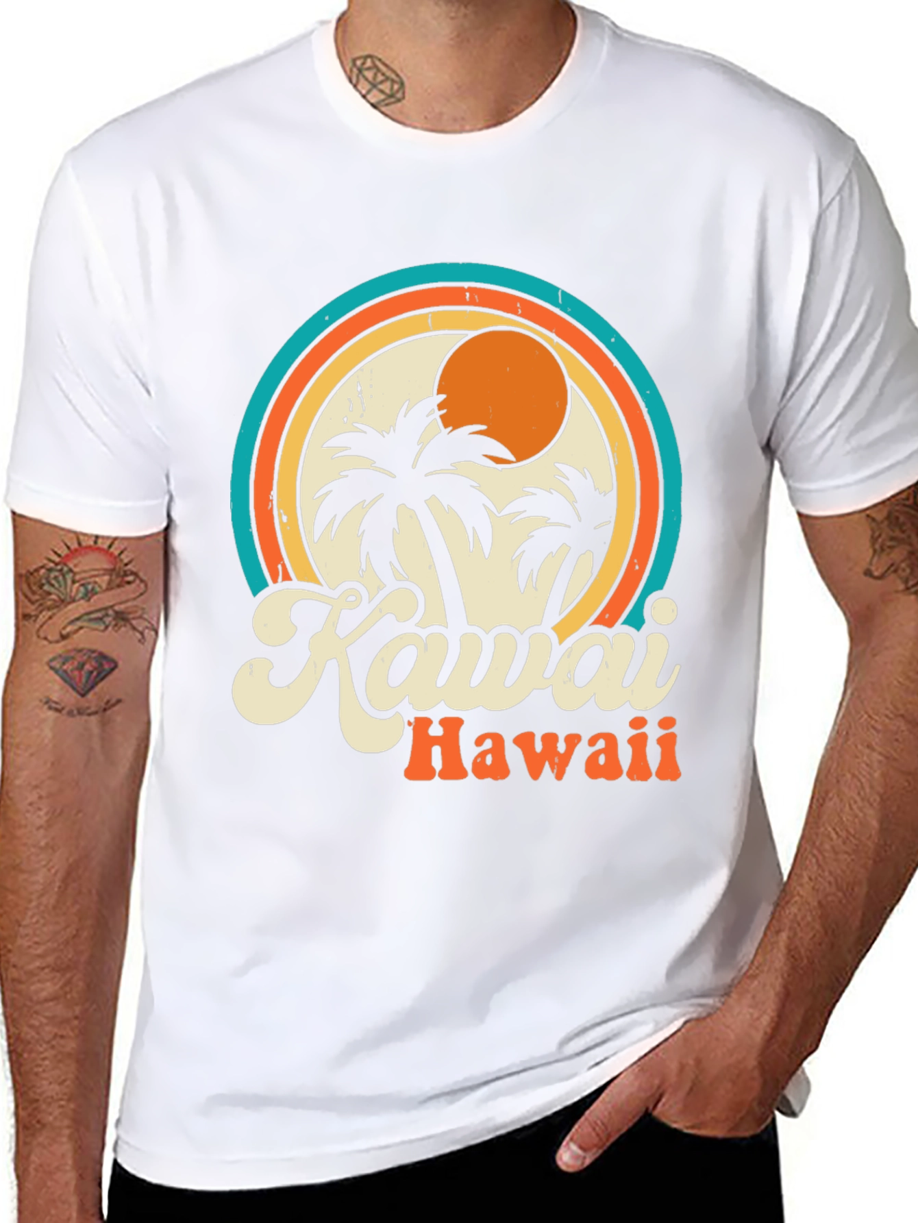Kauai Hawaii Retro Graphic T-Shirt