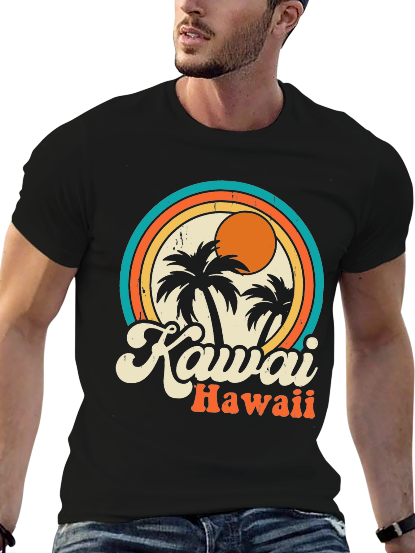 Kauai Hawaii Retro Graphic T-Shirt