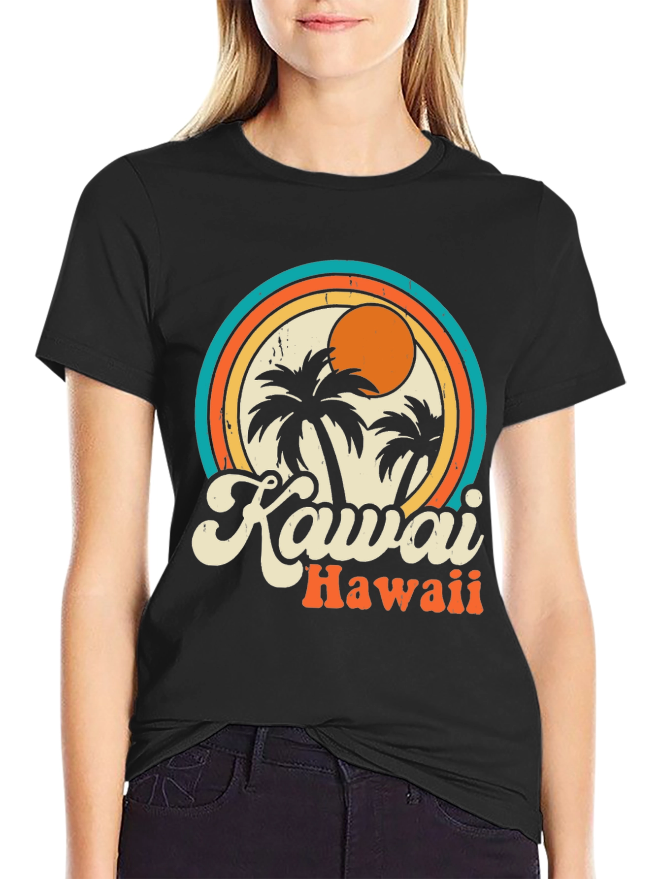 Kauai Hawaii Retro Graphic T-Shirt