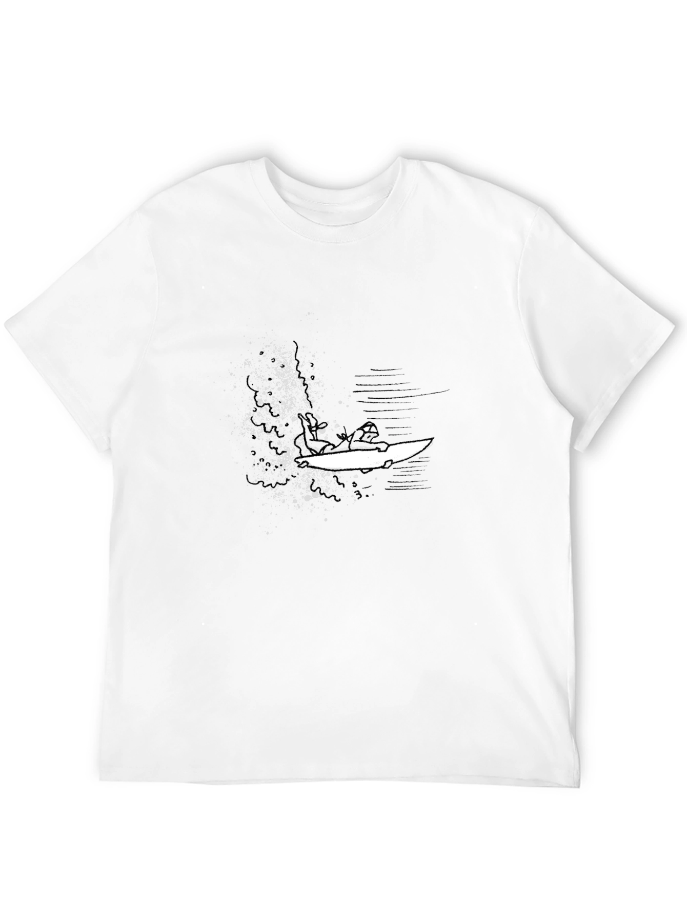 Surfer Graphic Black T-Shirt - Casual Style