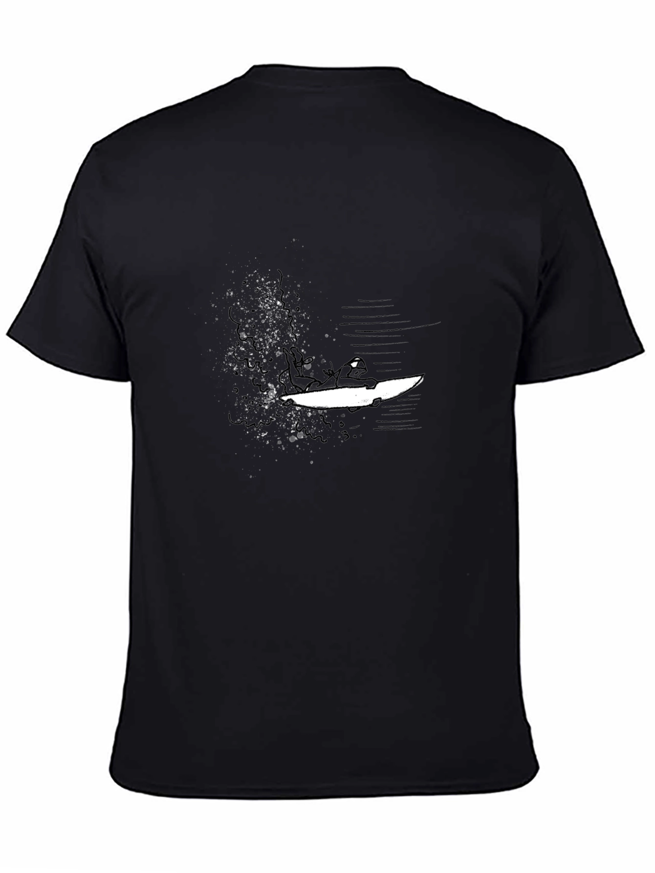 Surfer Graphic Black T-Shirt - Casual Style