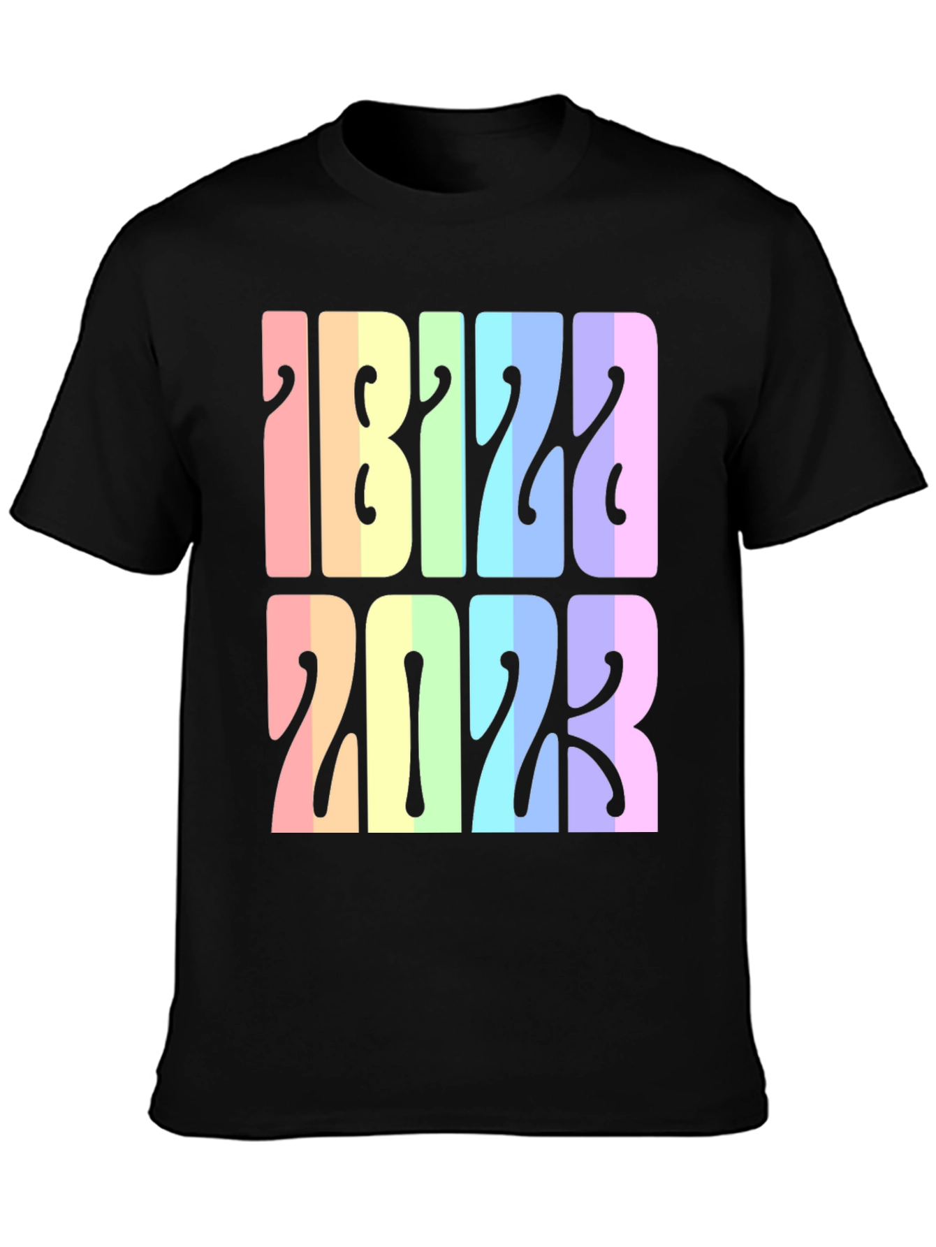 Ibiza 2023 Retro Rainbow T-Shirt