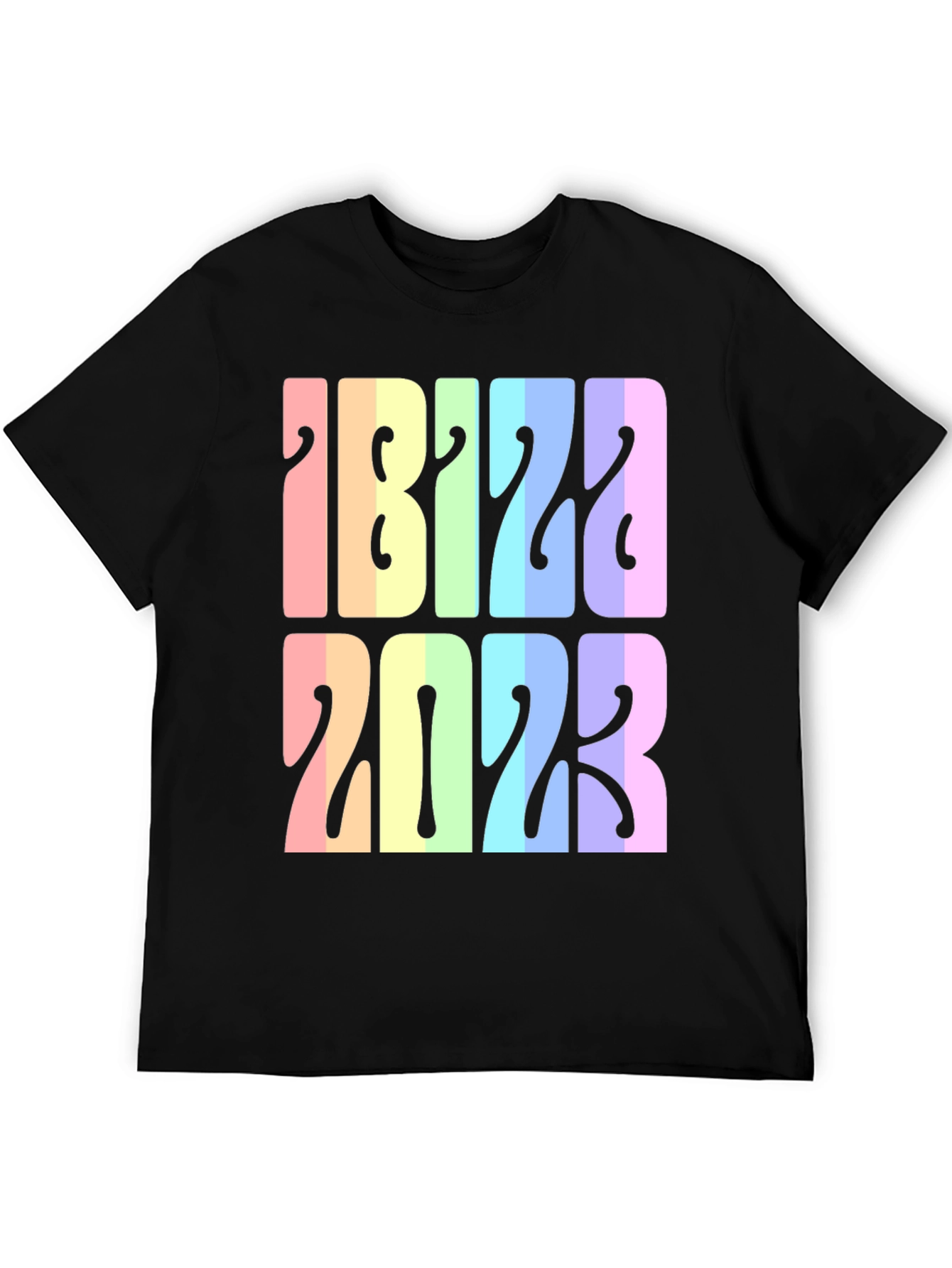 Ibiza 2023 Retro Rainbow T-Shirt