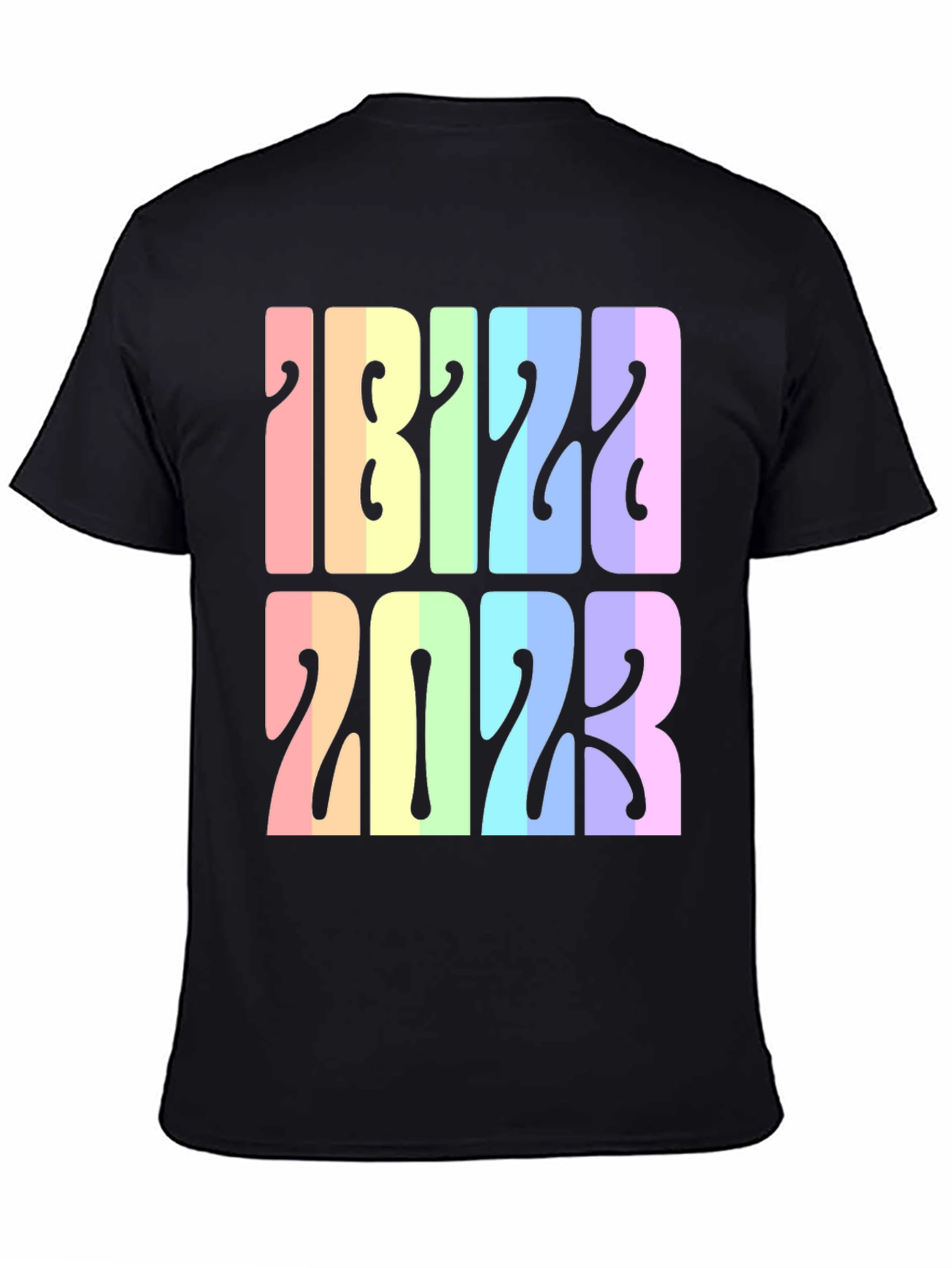 Ibiza 2023 Retro Rainbow T-Shirt
