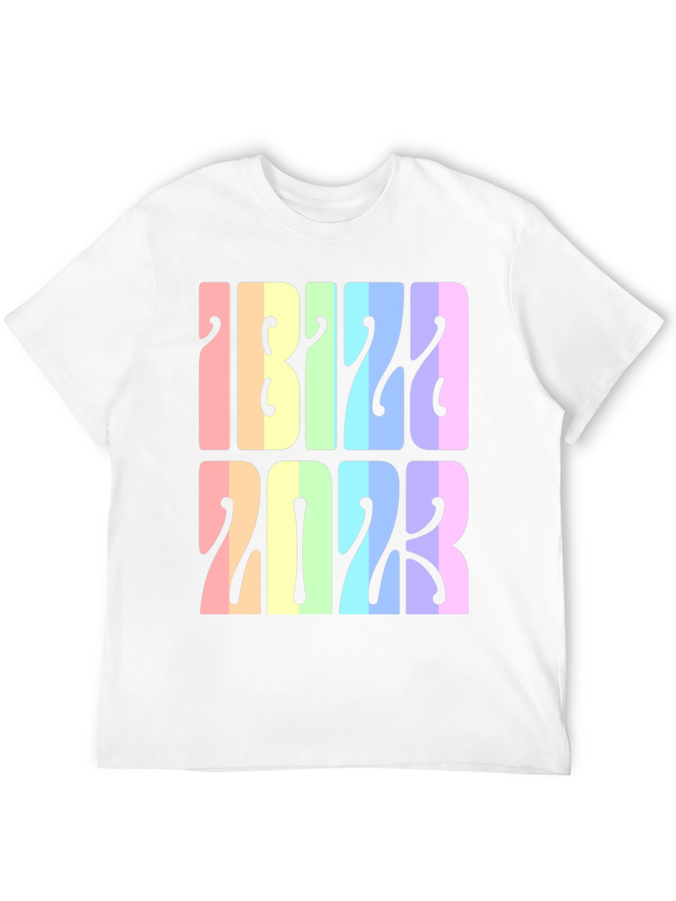 Ibiza 2023 Retro Rainbow T-Shirt