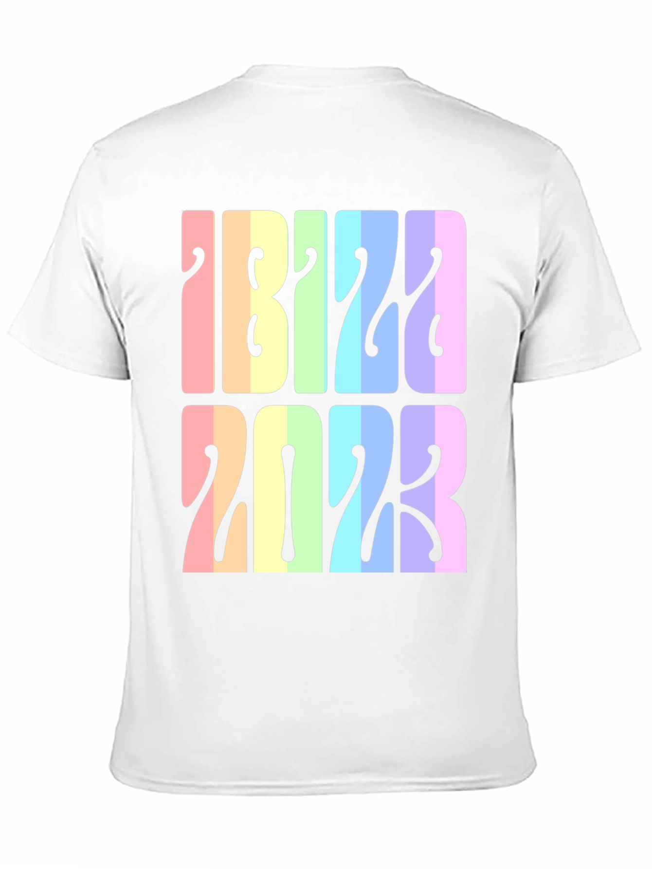 Ibiza 2023 Retro Rainbow T-Shirt