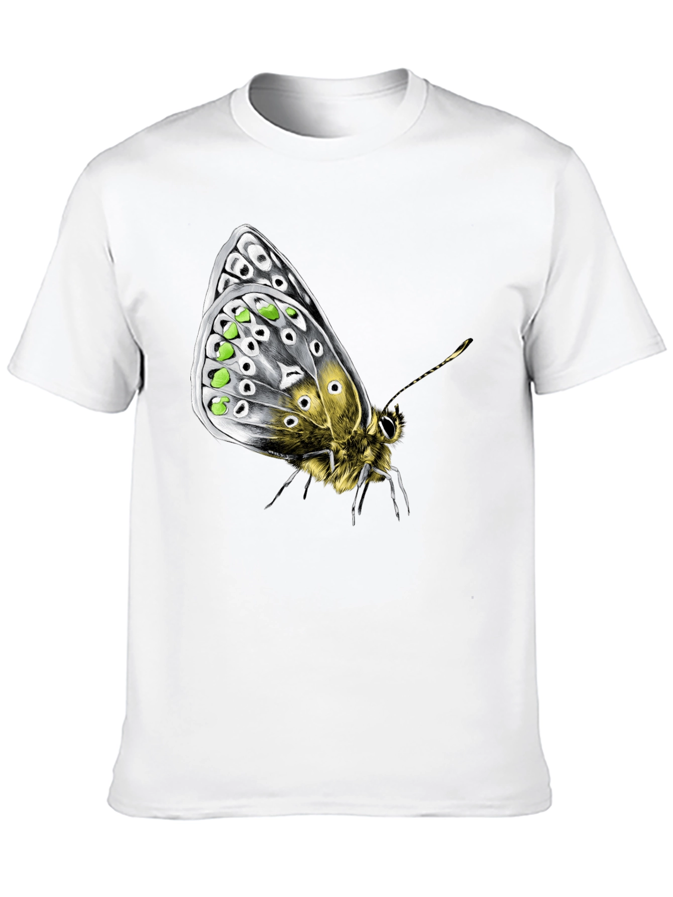 Butterfly Graphic Tee - Unique Insect Design