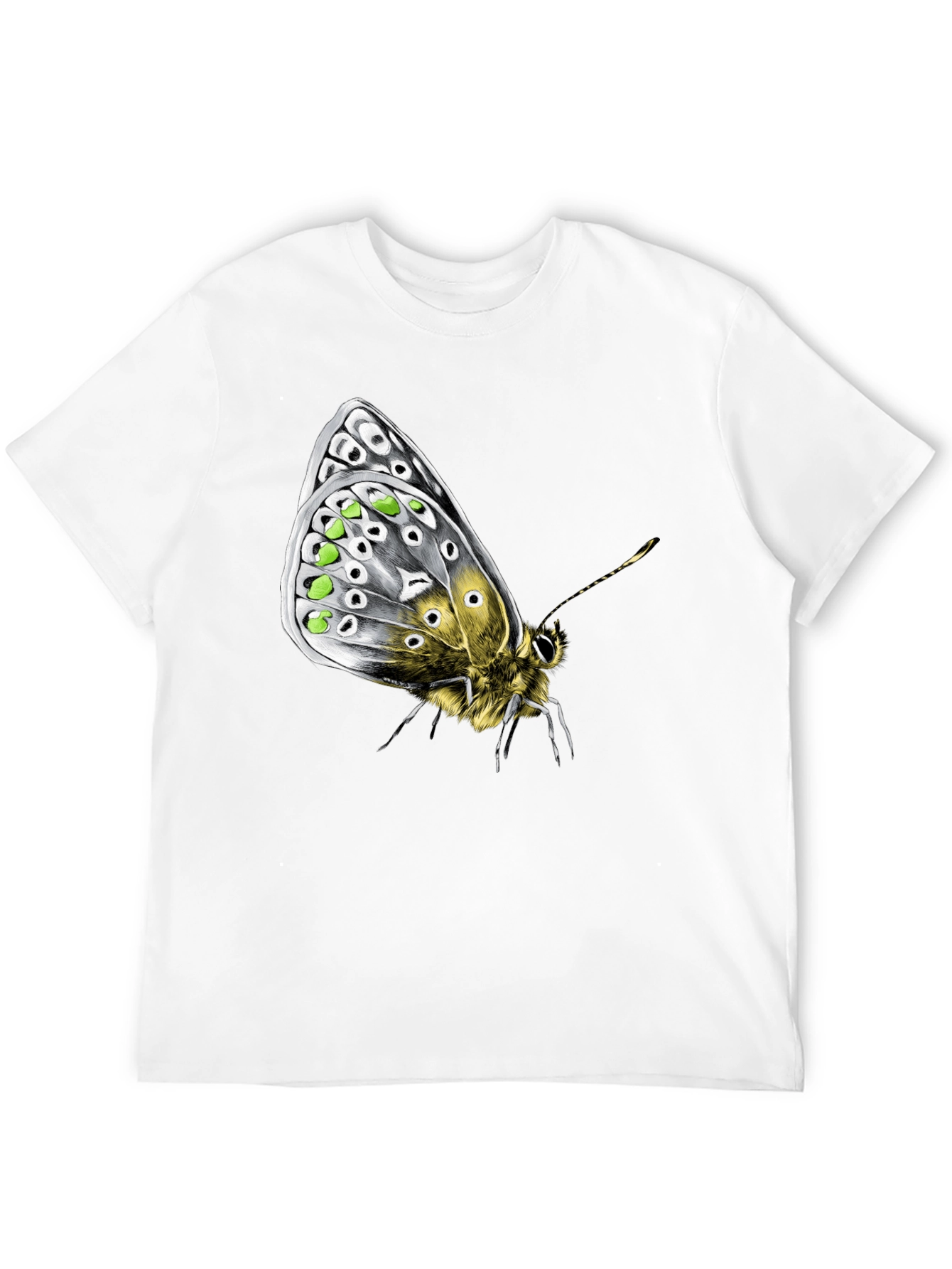 Butterfly Graphic Tee - Unique Insect Design
