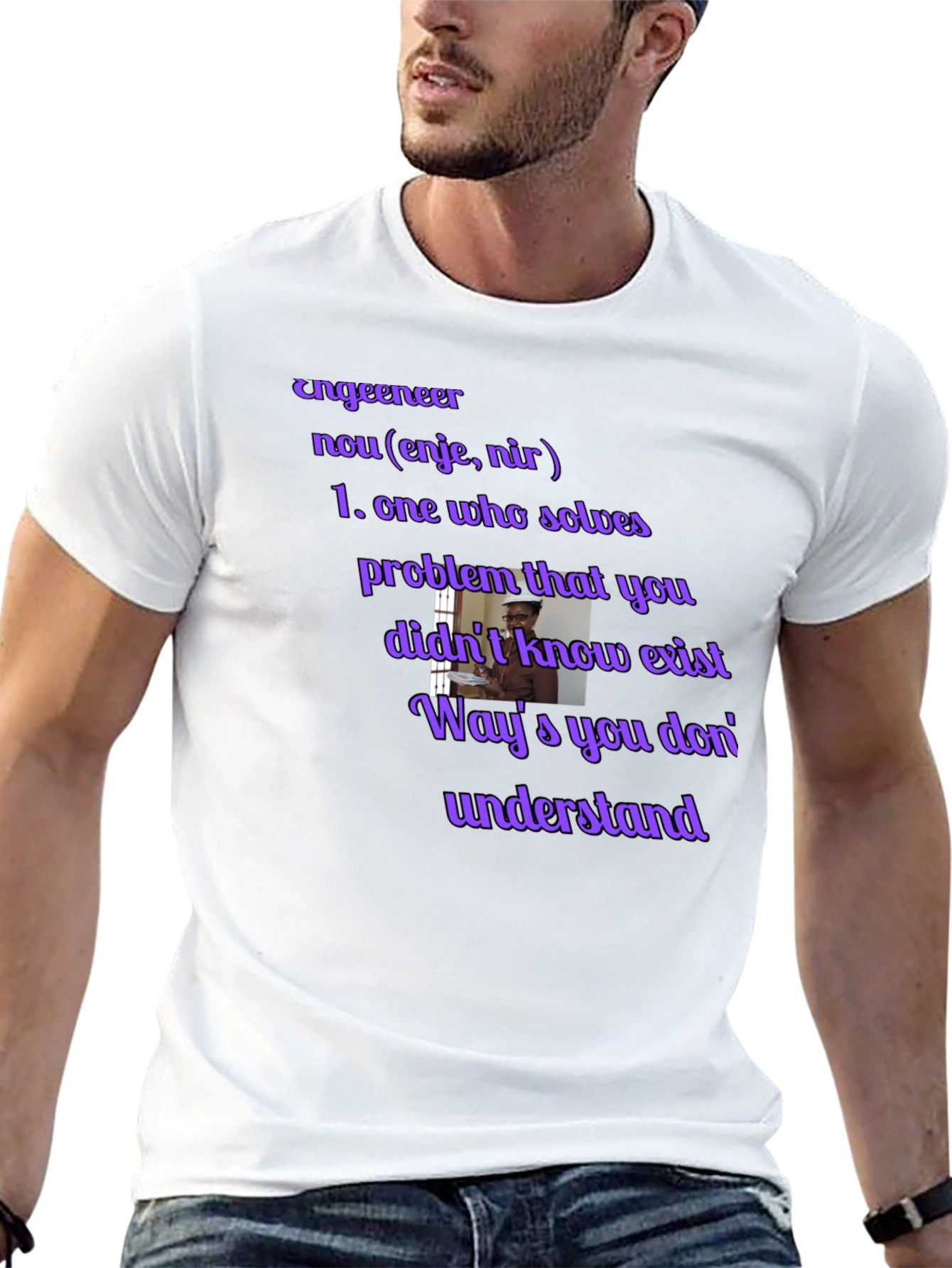 Engineer Definition Black T-Shirt