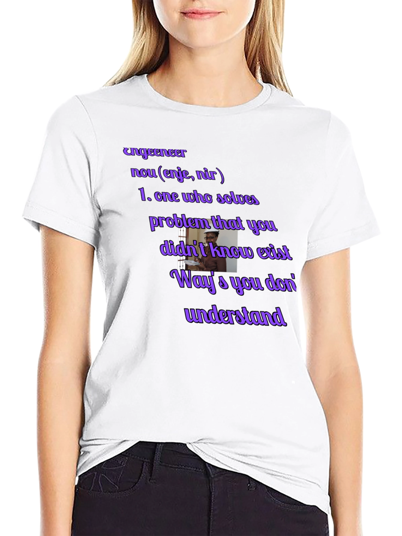 Engineer Definition Black T-Shirt