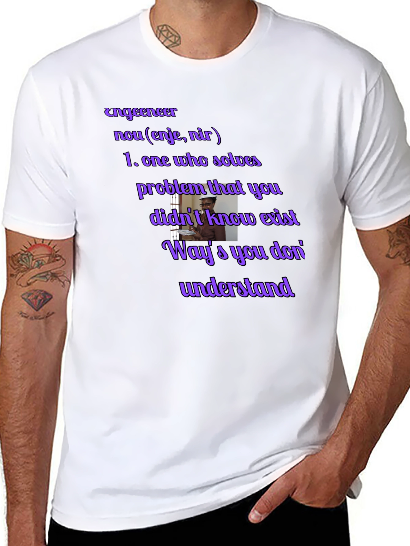 Engineer Definition Black T-Shirt