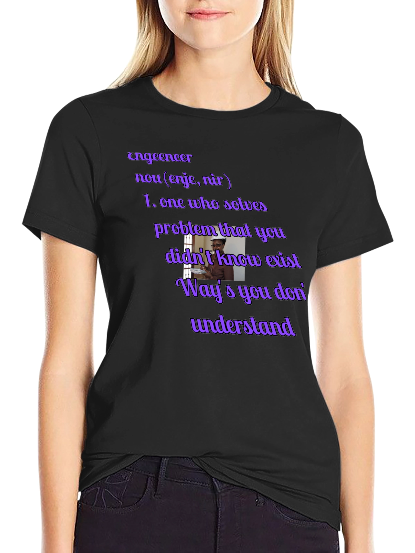 Engineer Definition Black T-Shirt