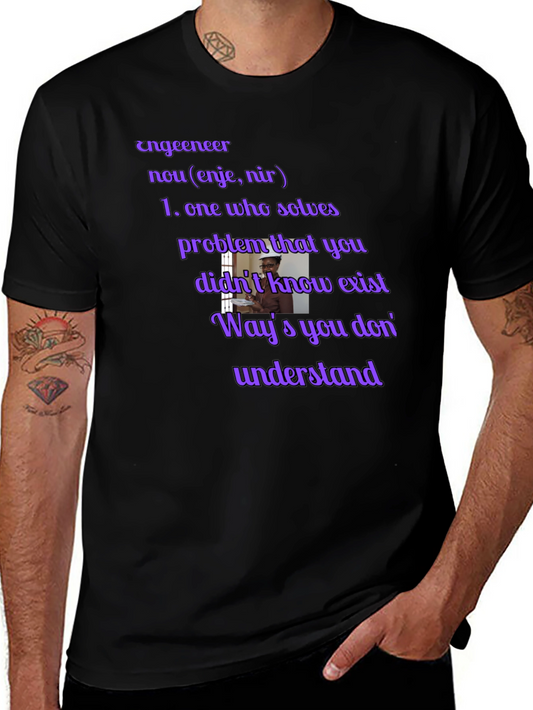 Engineer Definition Black T-Shirt