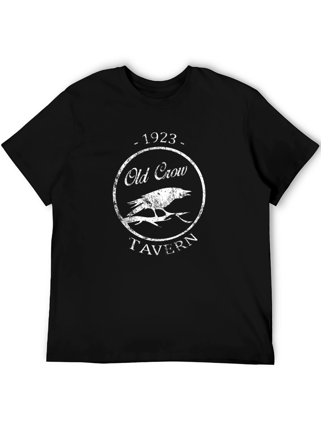 Old Crow Tavern 1923 Black T-Shirt