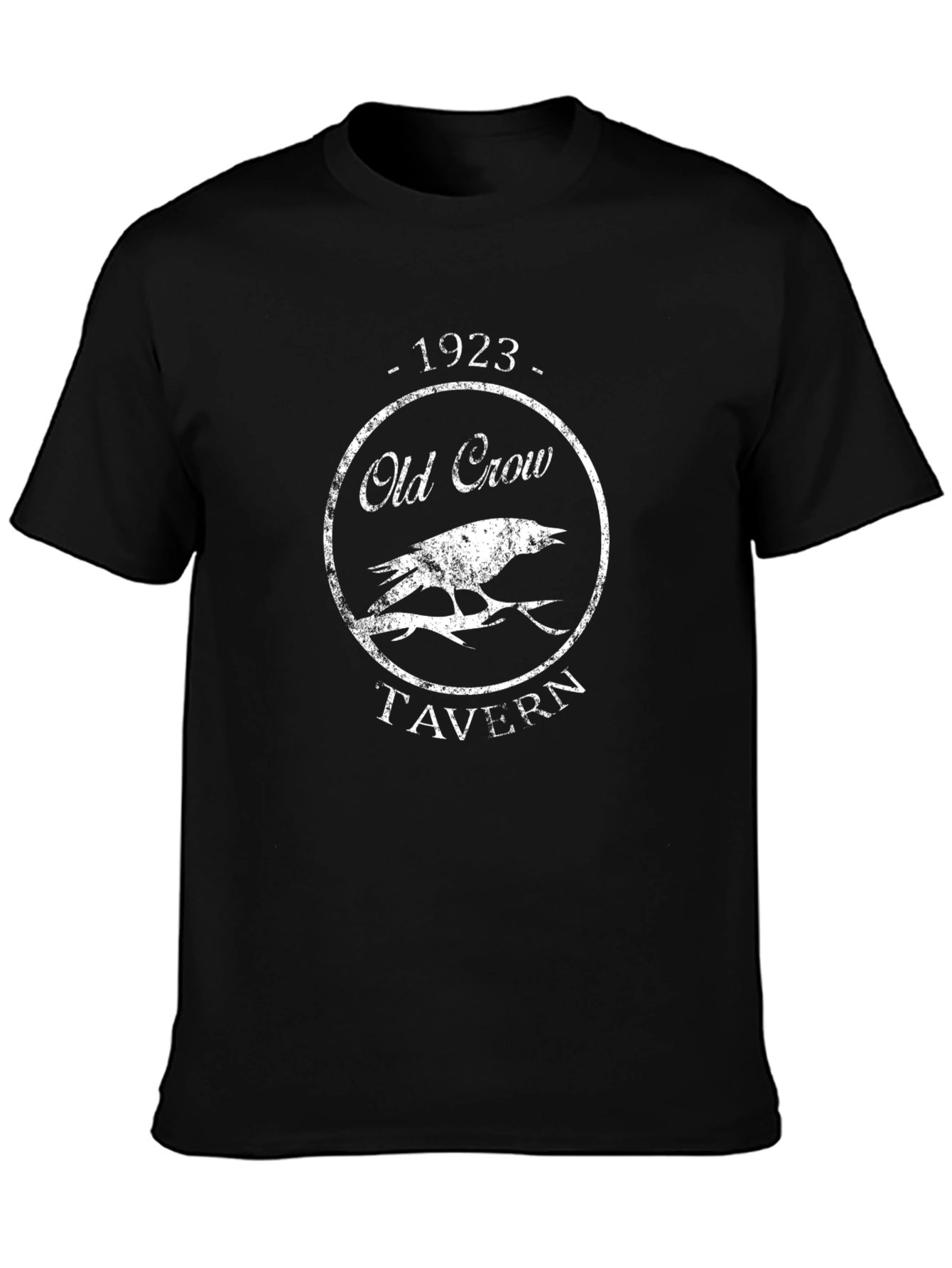 Old Crow Tavern 1923 Black T-Shirt