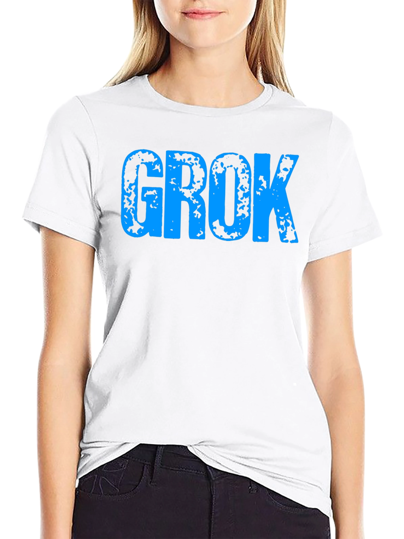 Grok Distressed Graphic T-Shirt - Modern Casual Tee