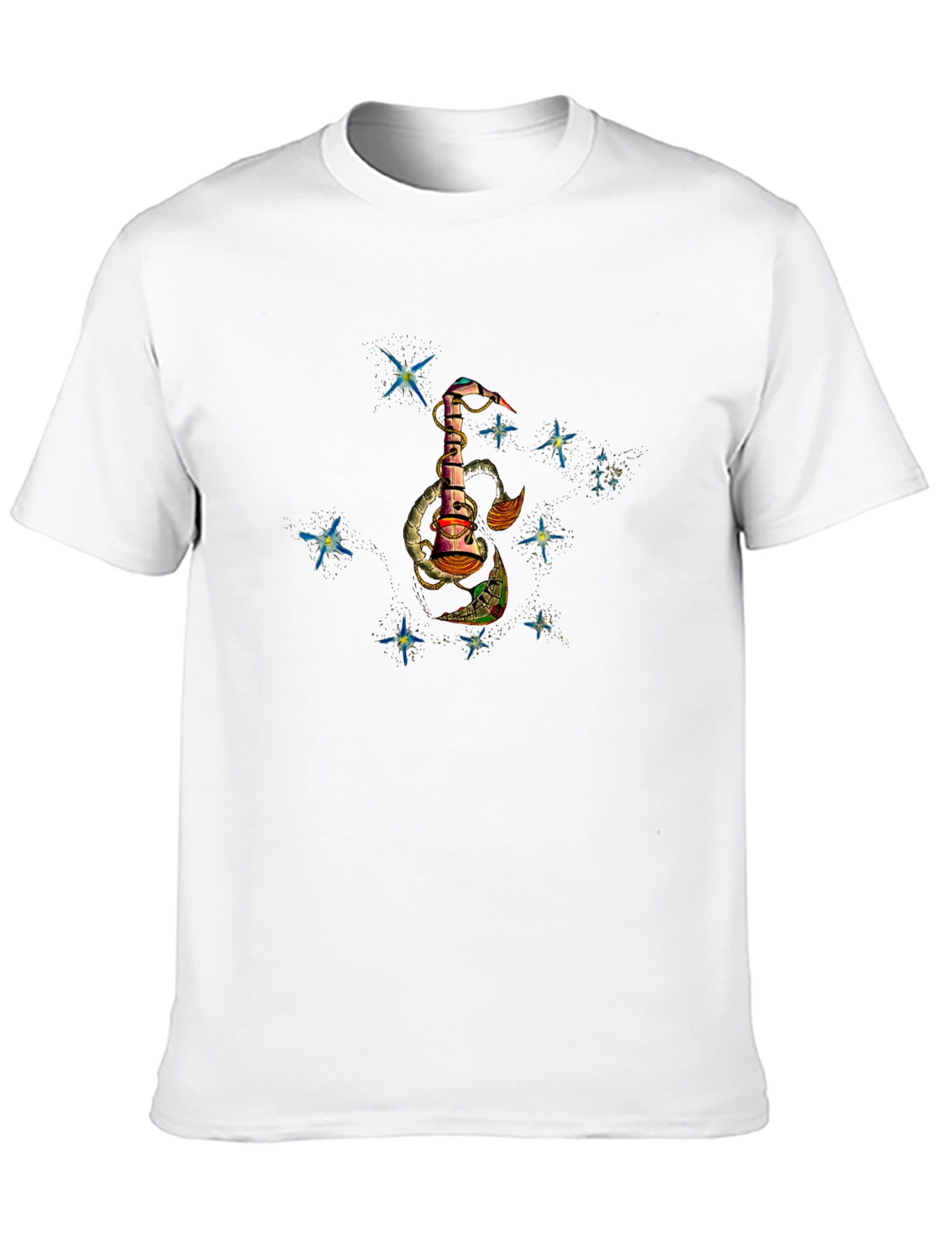 Celestial Dreamscape Black T-Shirt