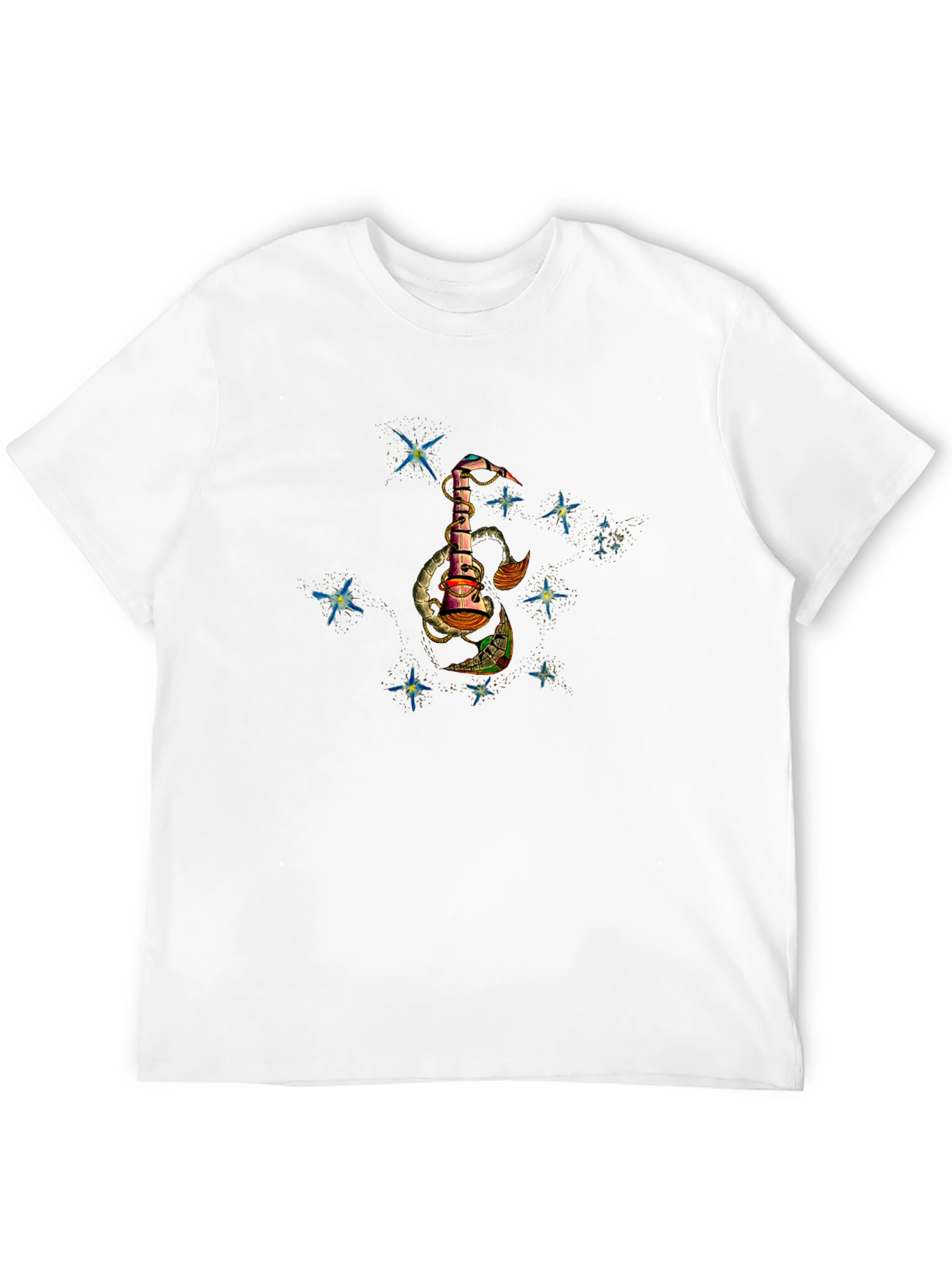 Celestial Dreamscape Black T-Shirt
