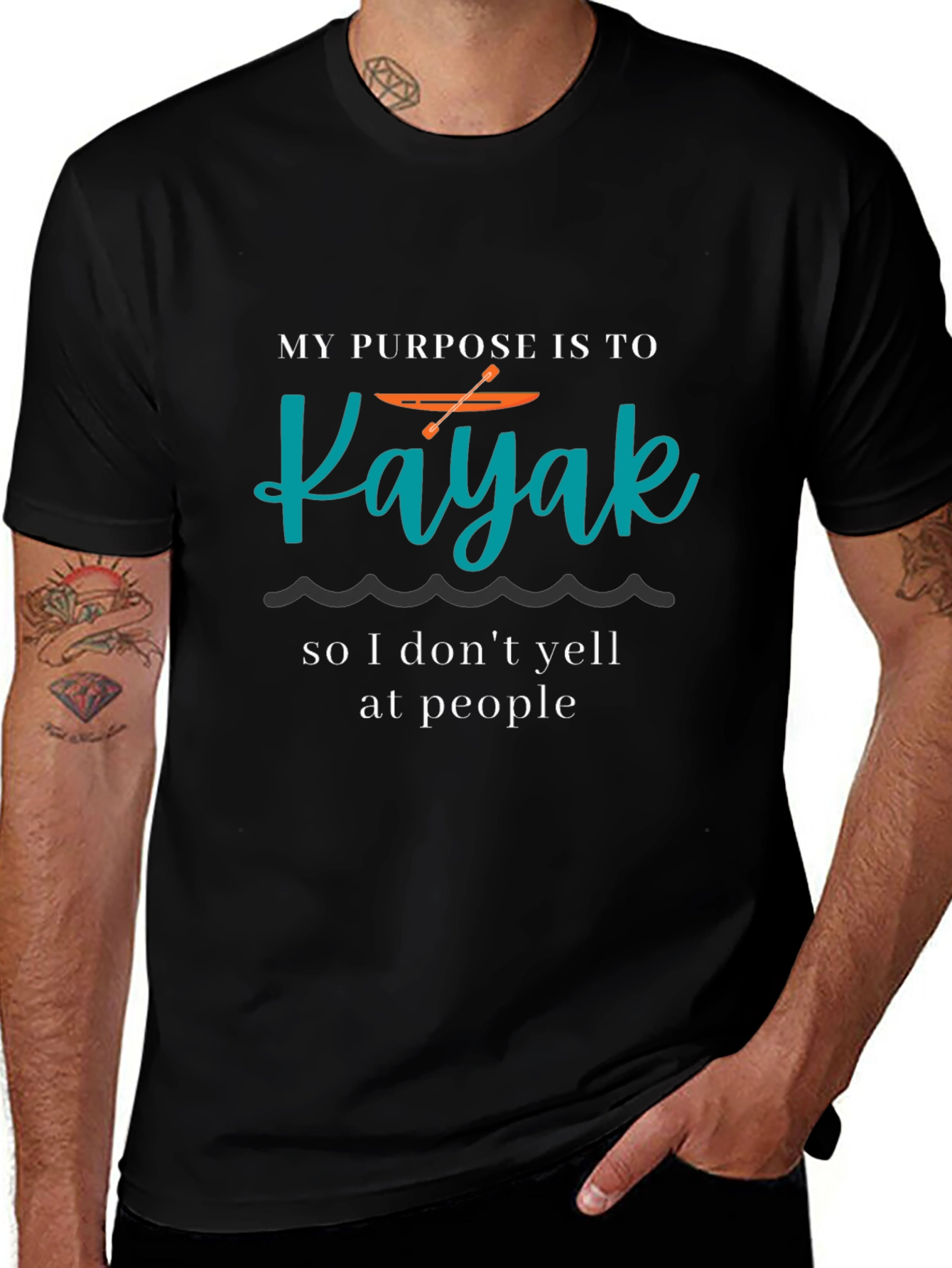 Kayaking Purpose T-Shirt - Funny Kayak Lover Tee