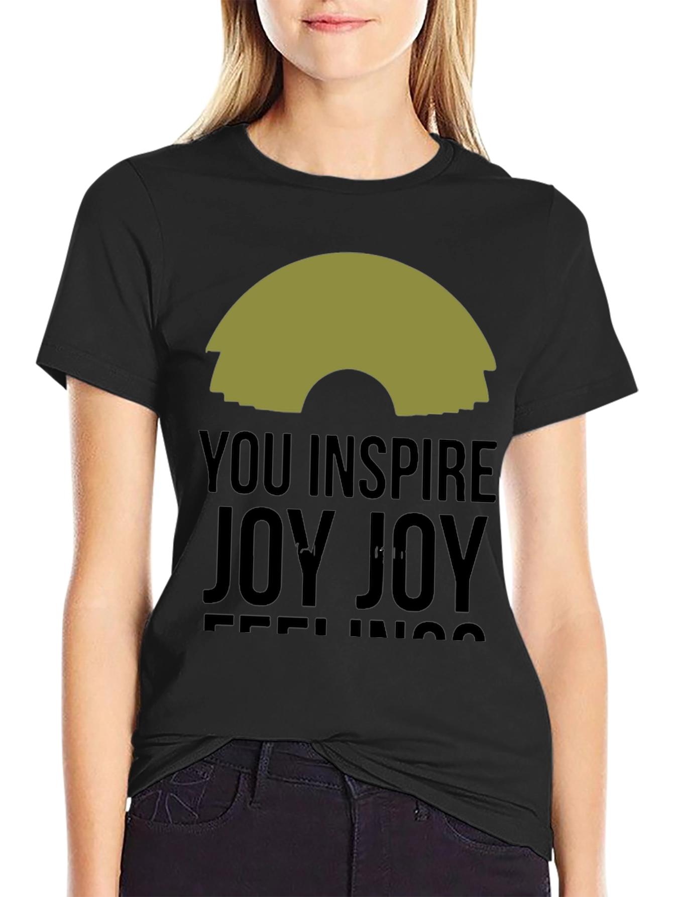 Inspire Joy Black Graphic Tee