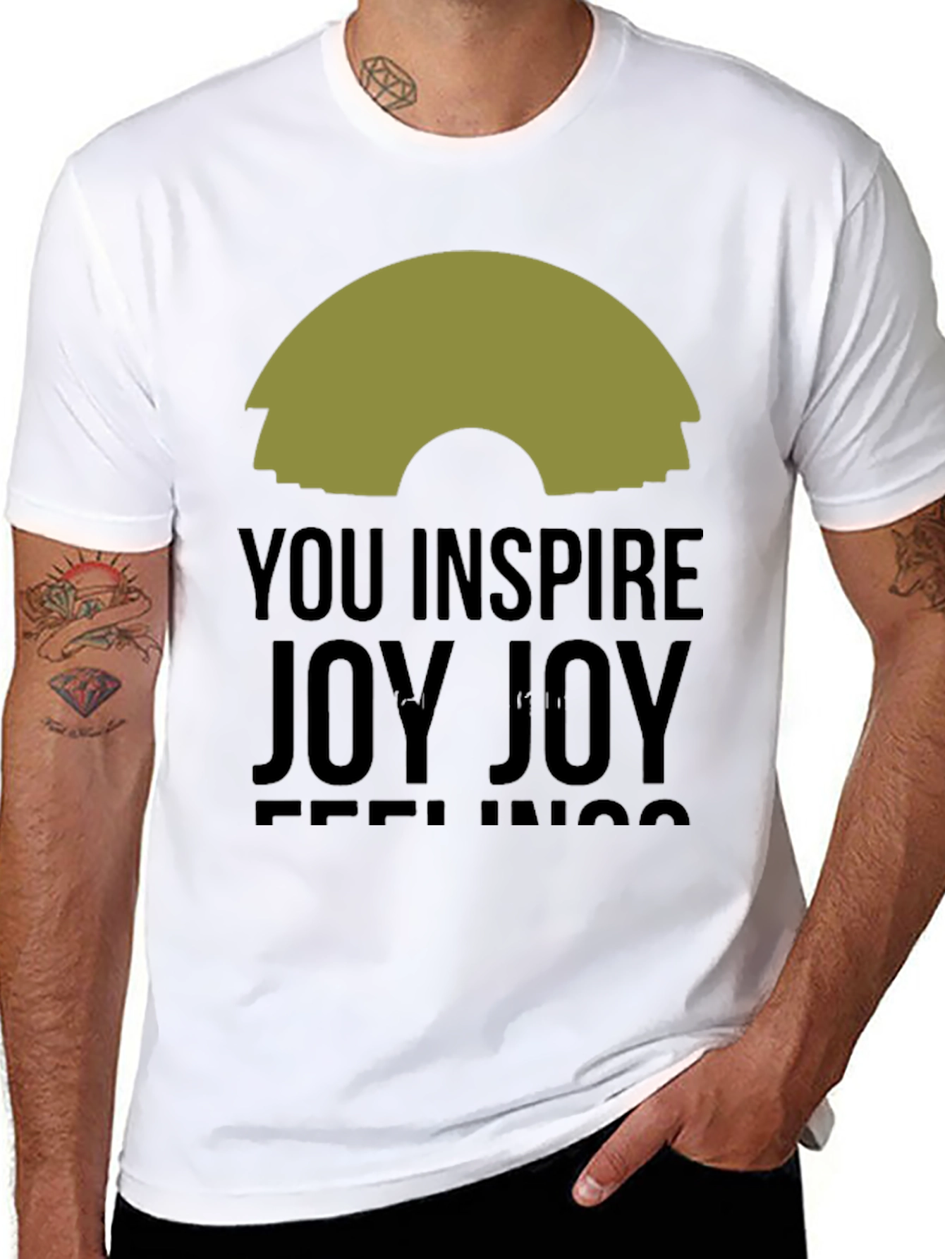 Inspire Joy Black Graphic Tee
