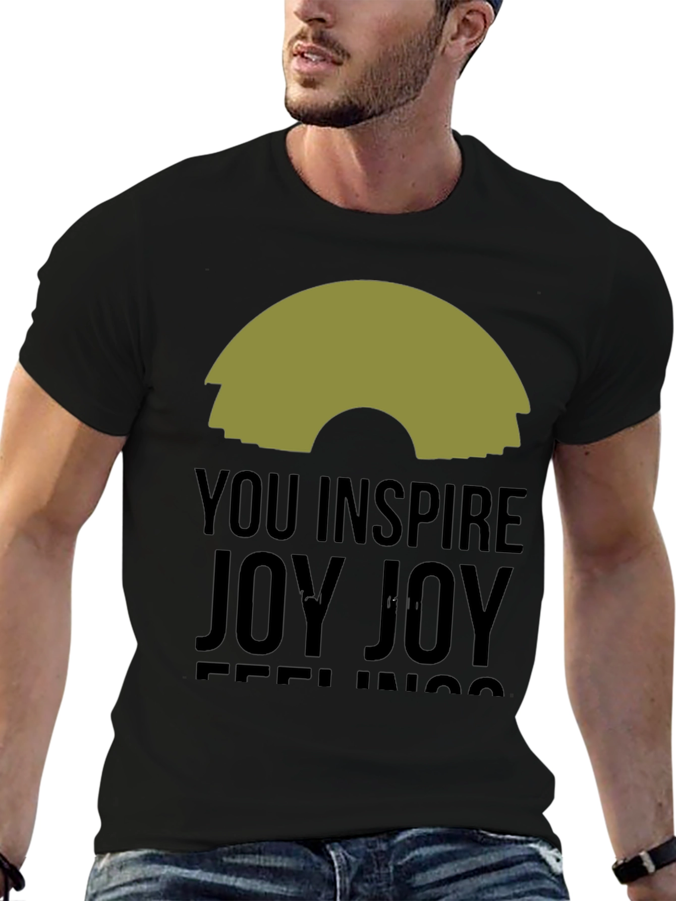 Inspire Joy Black Graphic Tee