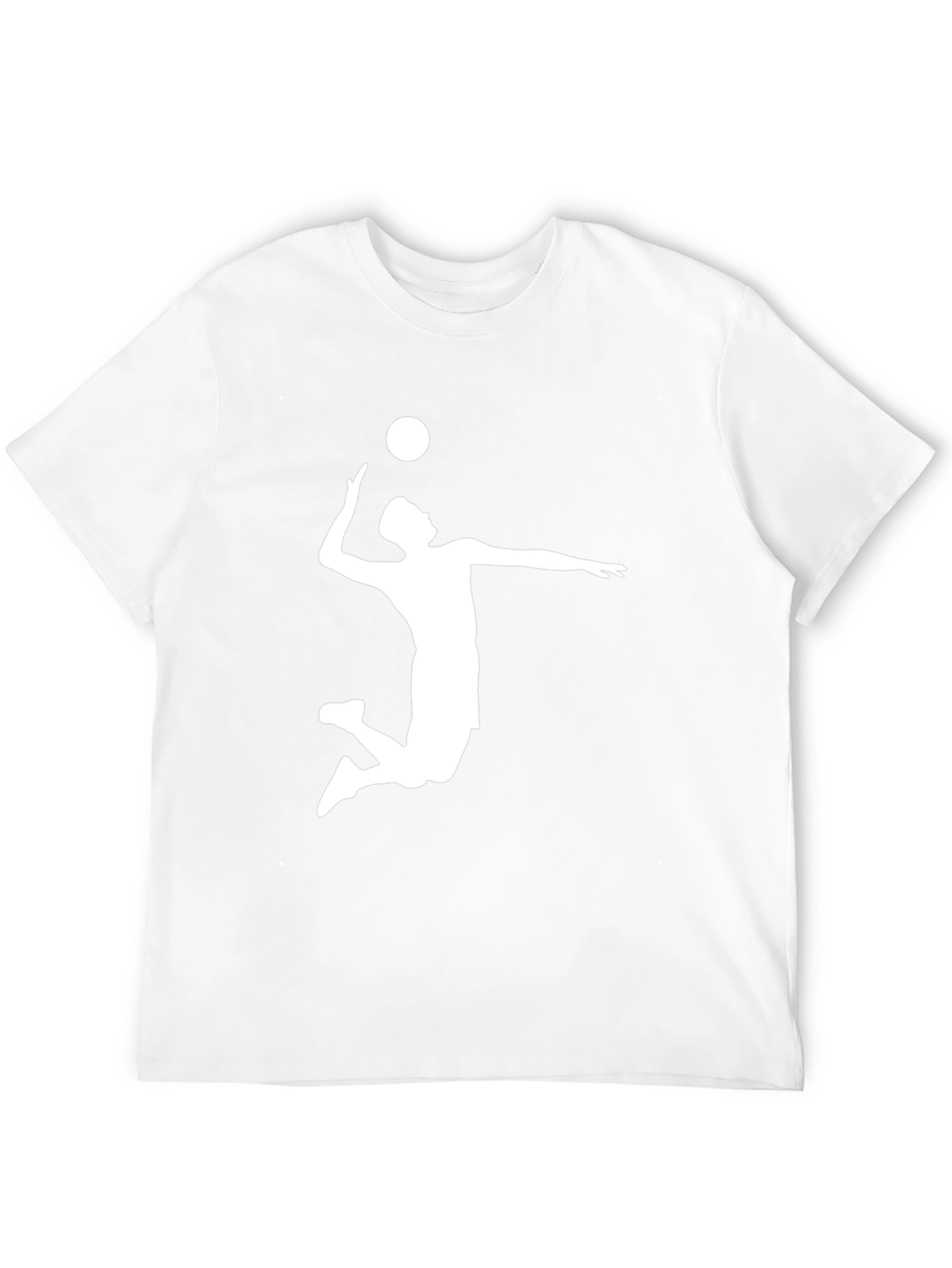 Volleyball Silhouette Black T-Shirt