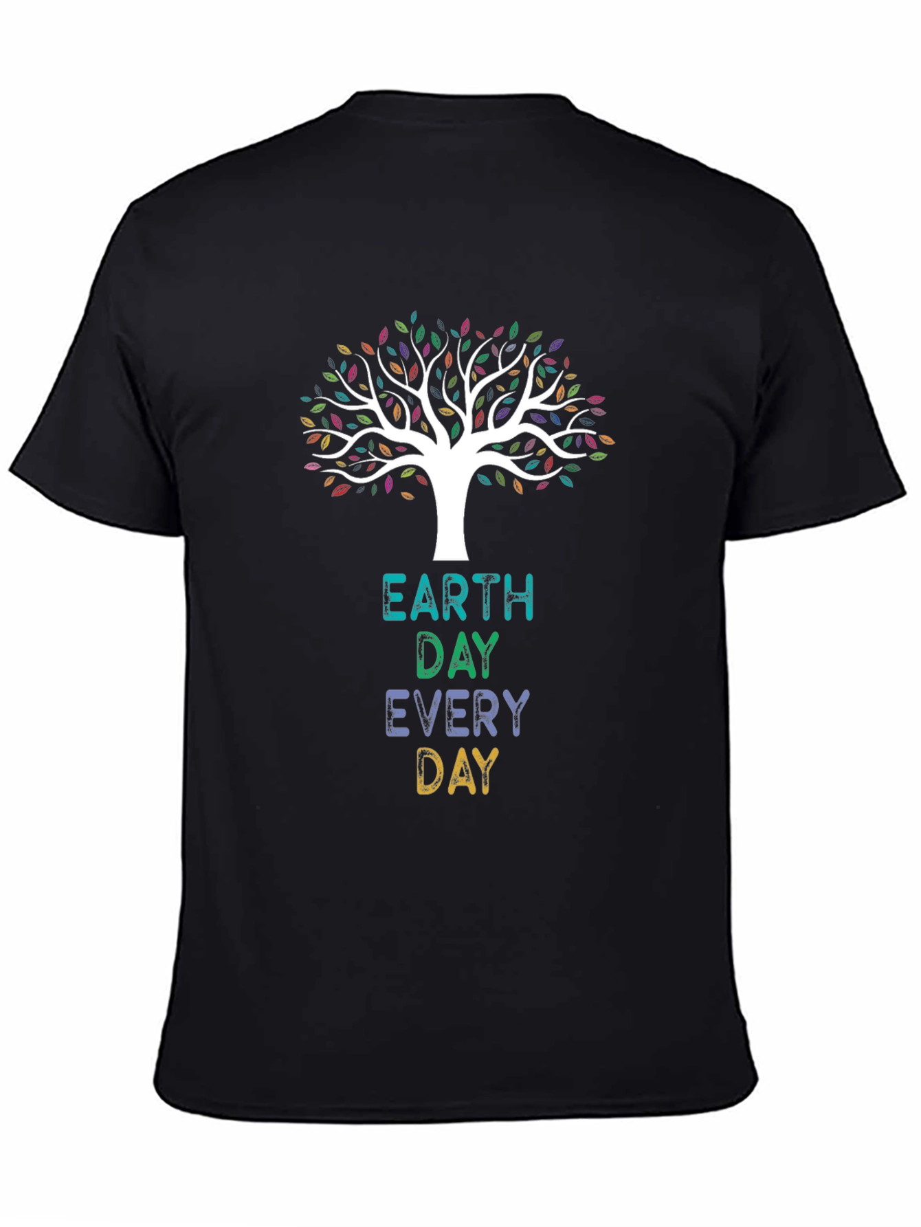 Earth Day Every Day Graphic Tee - Black