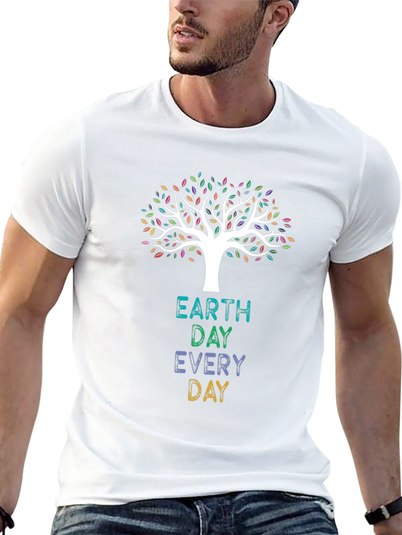 Earth Day Every Day Graphic Tee - Black