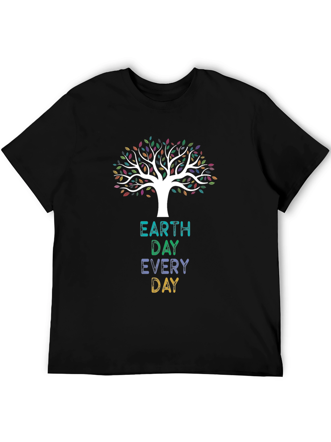 Earth Day Every Day Graphic Tee - Black