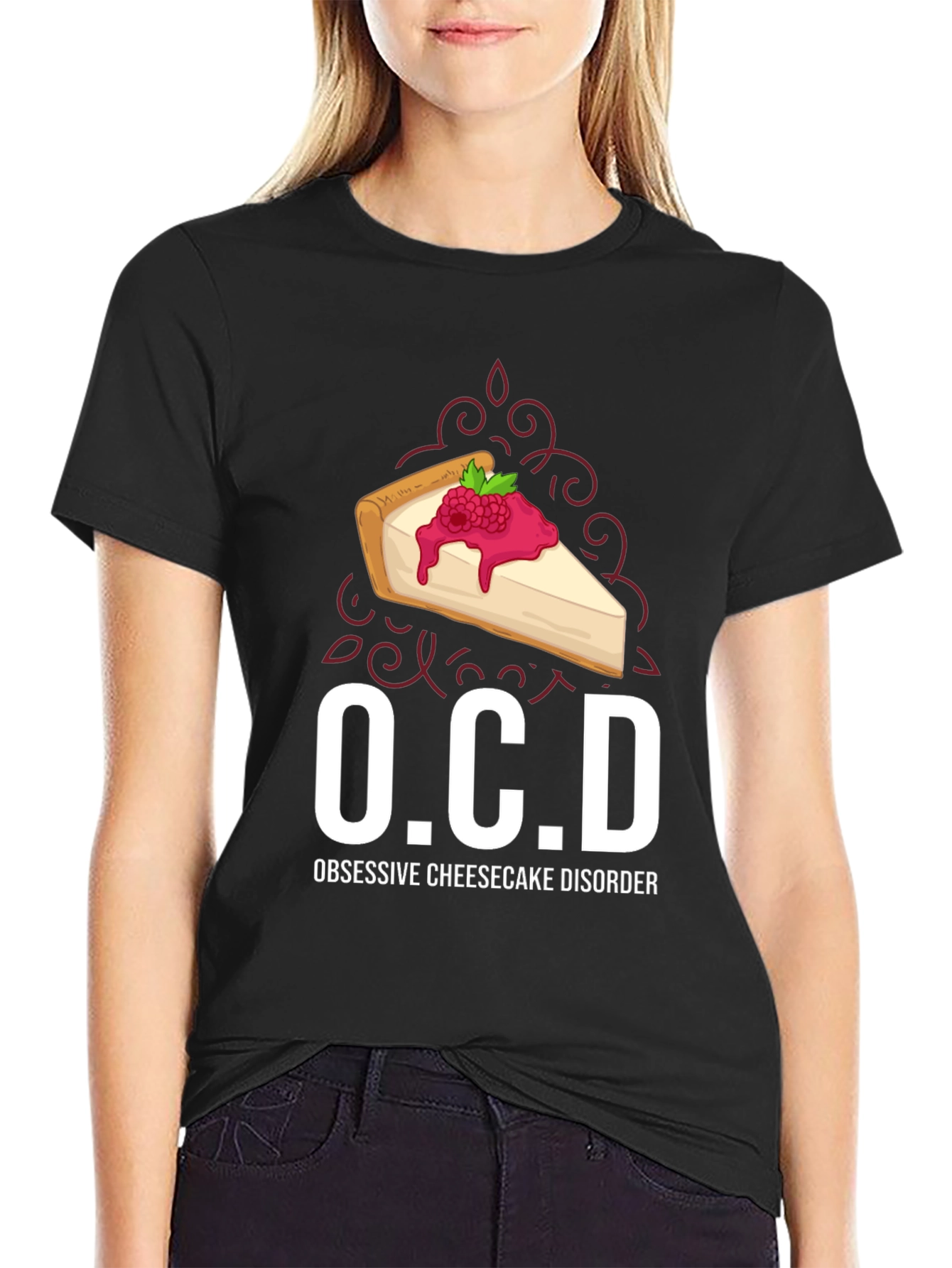 OCD Obsessive Cheesecake Disorder Graphic Tee