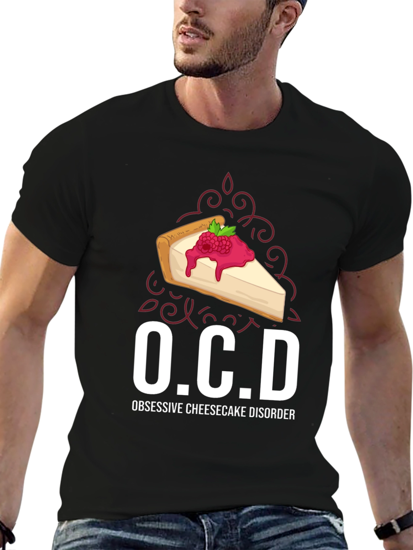 OCD Obsessive Cheesecake Disorder Graphic Tee