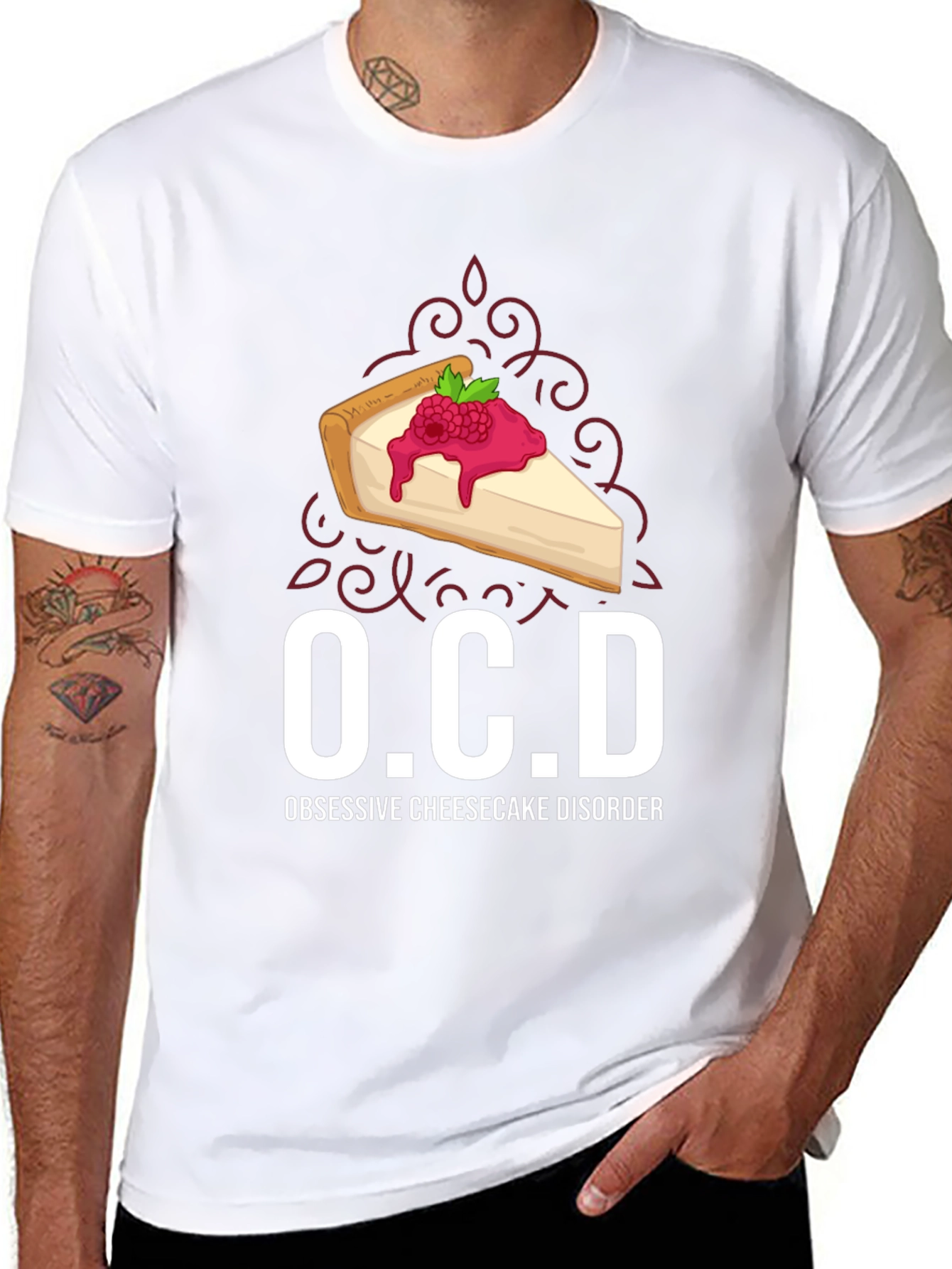OCD Obsessive Cheesecake Disorder Graphic Tee