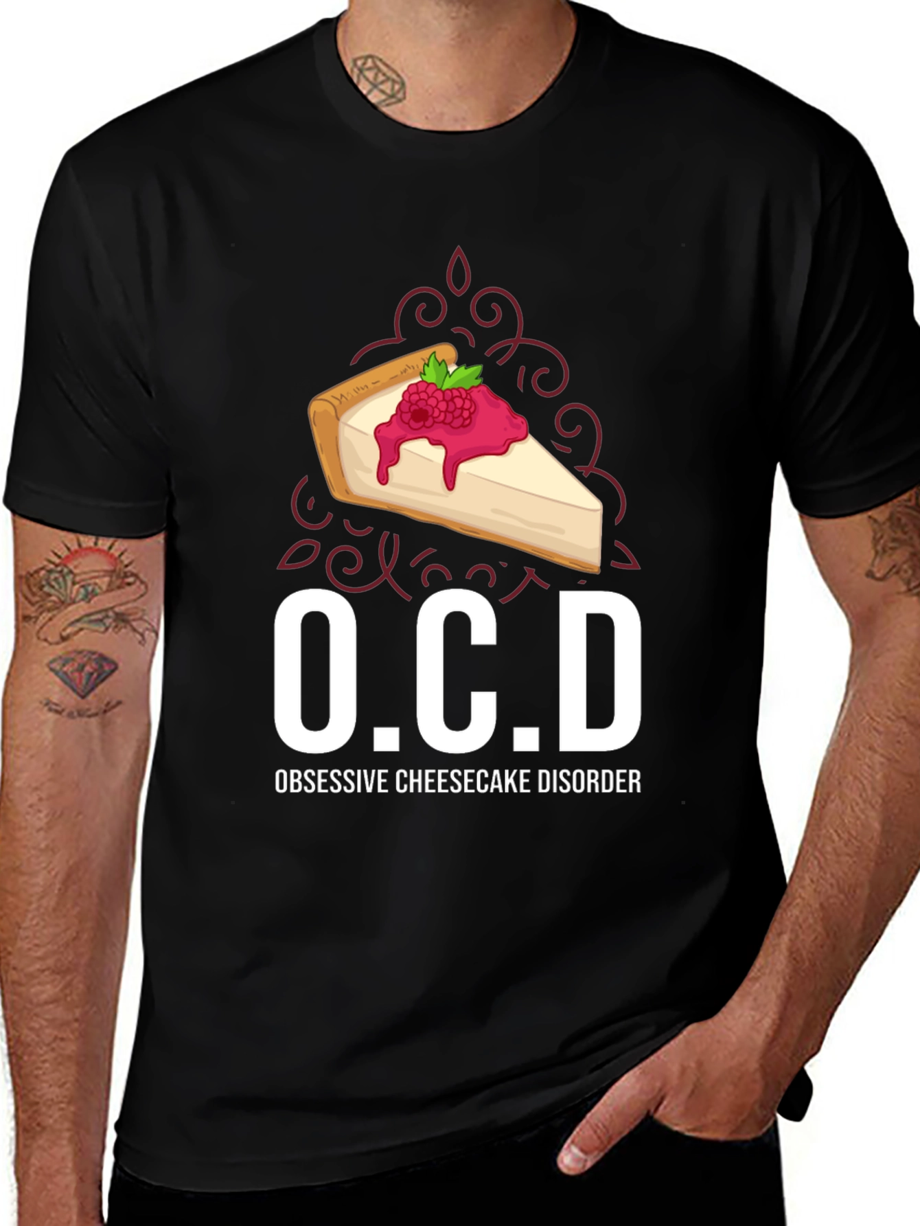OCD Obsessive Cheesecake Disorder Graphic Tee