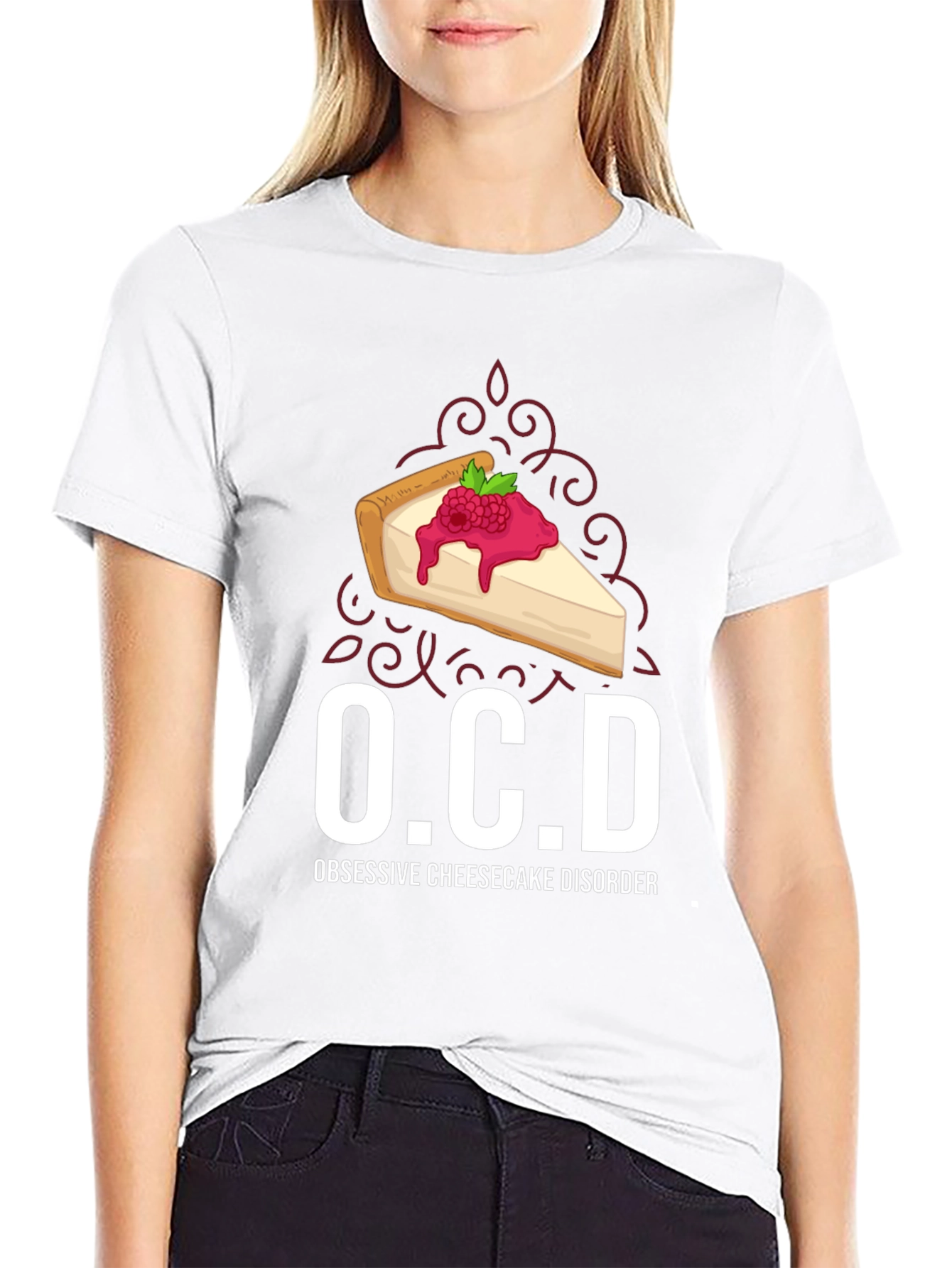 OCD Obsessive Cheesecake Disorder Graphic Tee